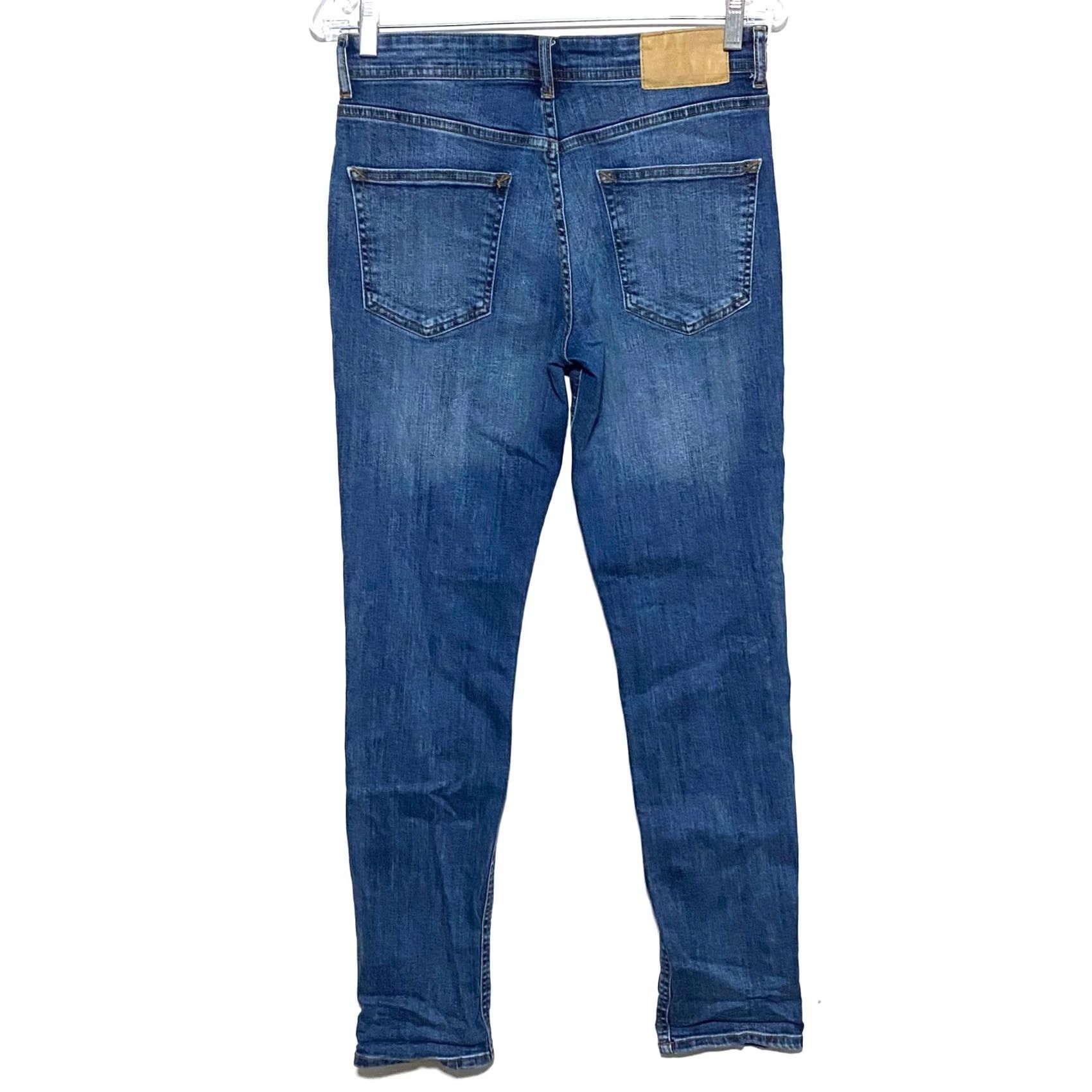 CO VINTAGE Denim Co Est 1969 Jeans Button Fly Slim Leg Blue Denim Mens 30 x 32 Stretch Jeans Mens Size US 30 / EU 46 - 6 Thumbnail