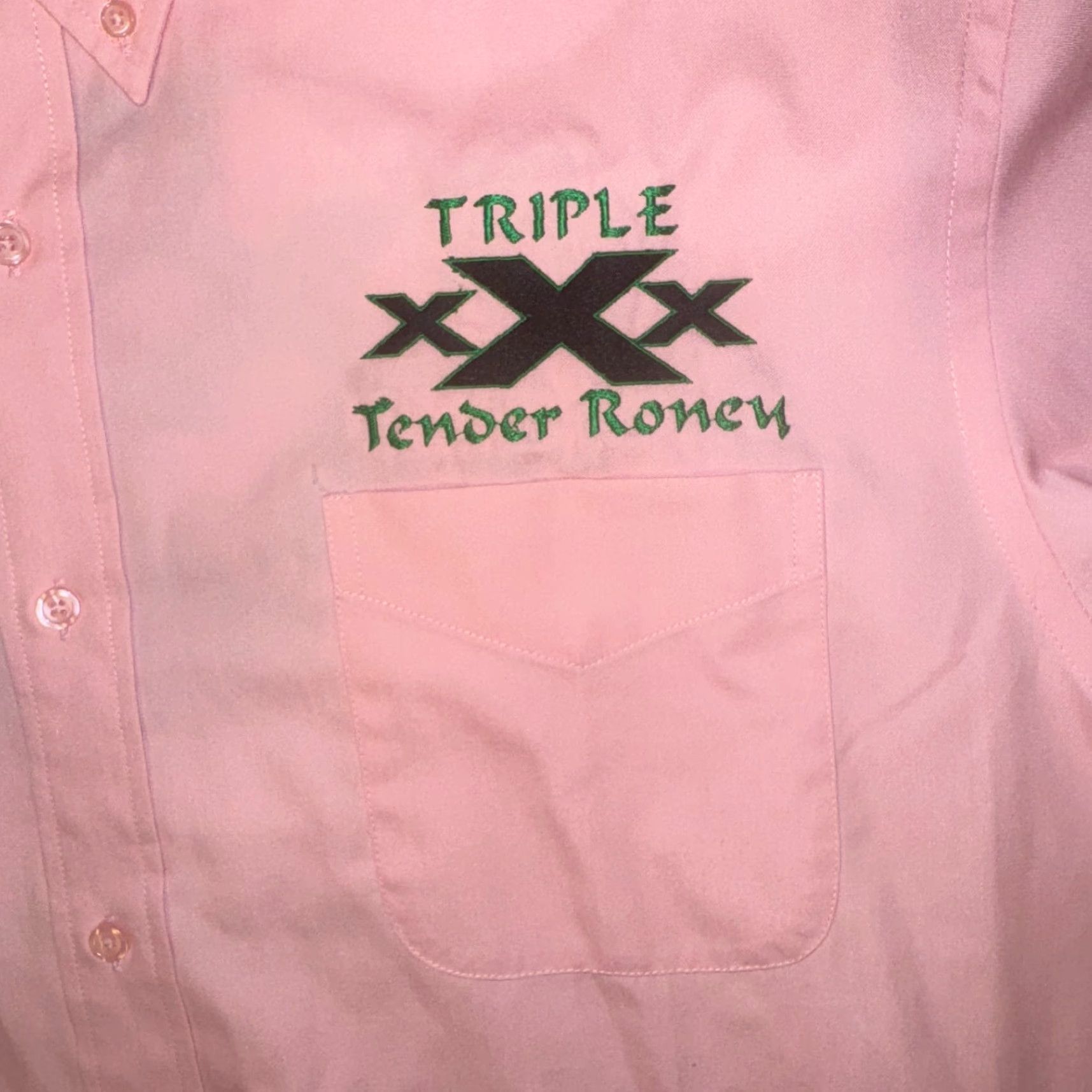 Port Authority Port Authority Corvette Racing Club Pink Logo Shirt Button-Up Long Sleeve 2XL Mens Regular Cotton Knit Size US XXL / EU 58 / 5 - 3 Thumbnail