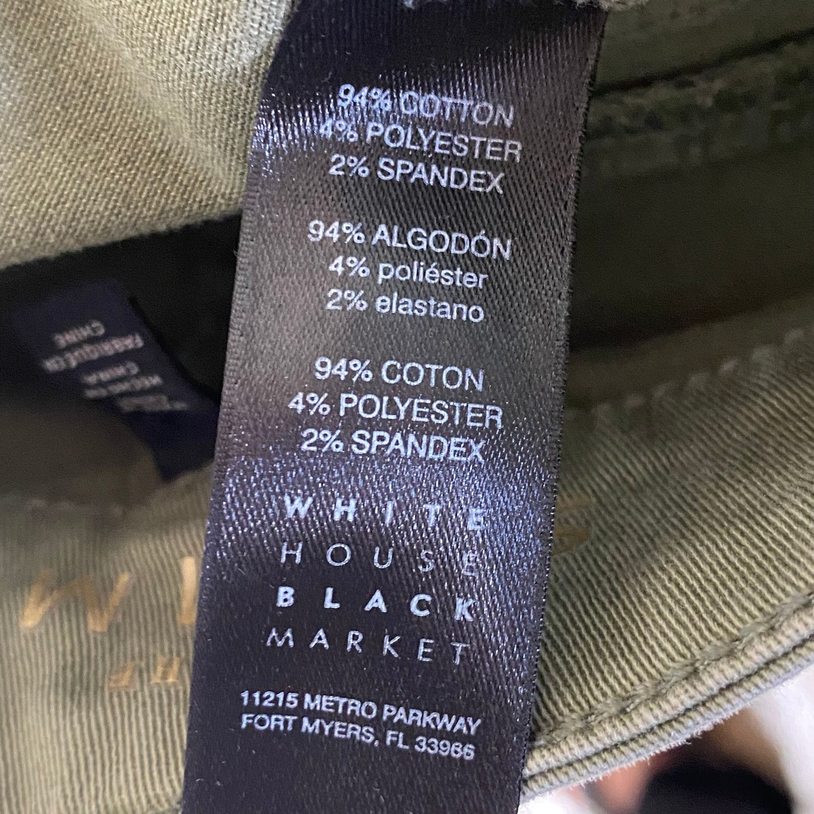 White House Black Market White House Black Market Olive Green Cargo Pants Size 00 Size 24" / US 00 / IT 34 - 15 Thumbnail
