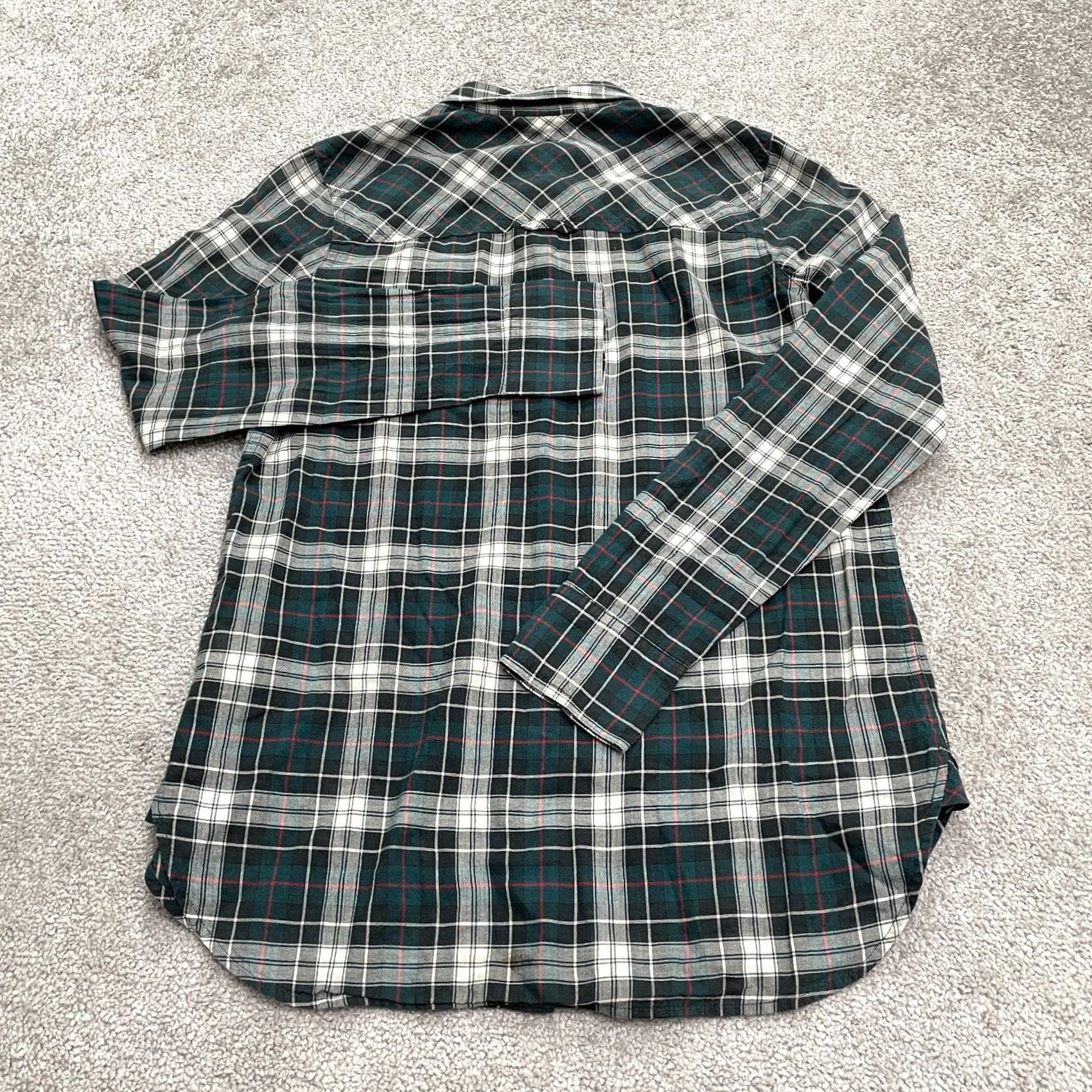 J.Crew J.CREW Boy Fit Button Up Shirt Womens 00 Multi Crickle Plaid Cotton Casual Shirt Size XXS / US 00 / IT 34 - 2 Thumbnail