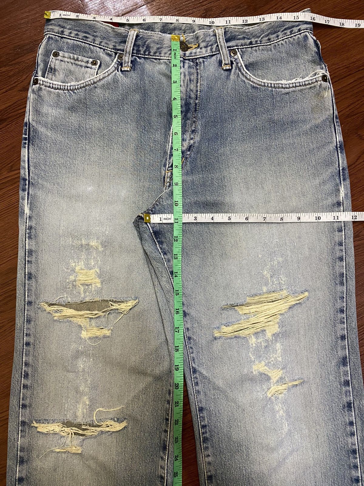Edwin Vintage Edwin US CLASSIC Faded Wash Destroyer Loose Jeans Size US 32 / EU 48 - 17 Thumbnail