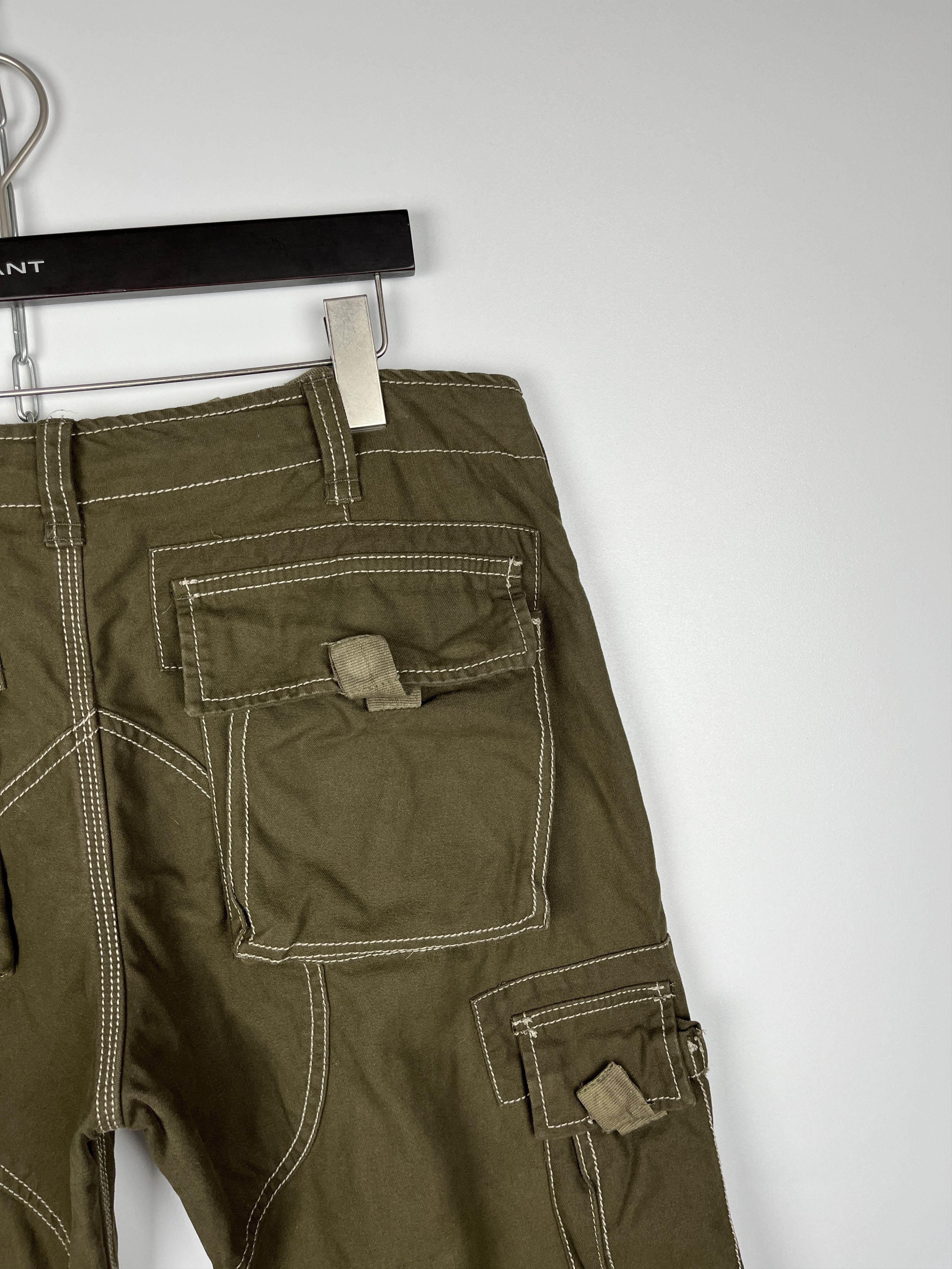 Vintage Vintage Avant Garde Cargo Bondage Multi-Pocket Pants Size US 33 - 20 Thumbnail
