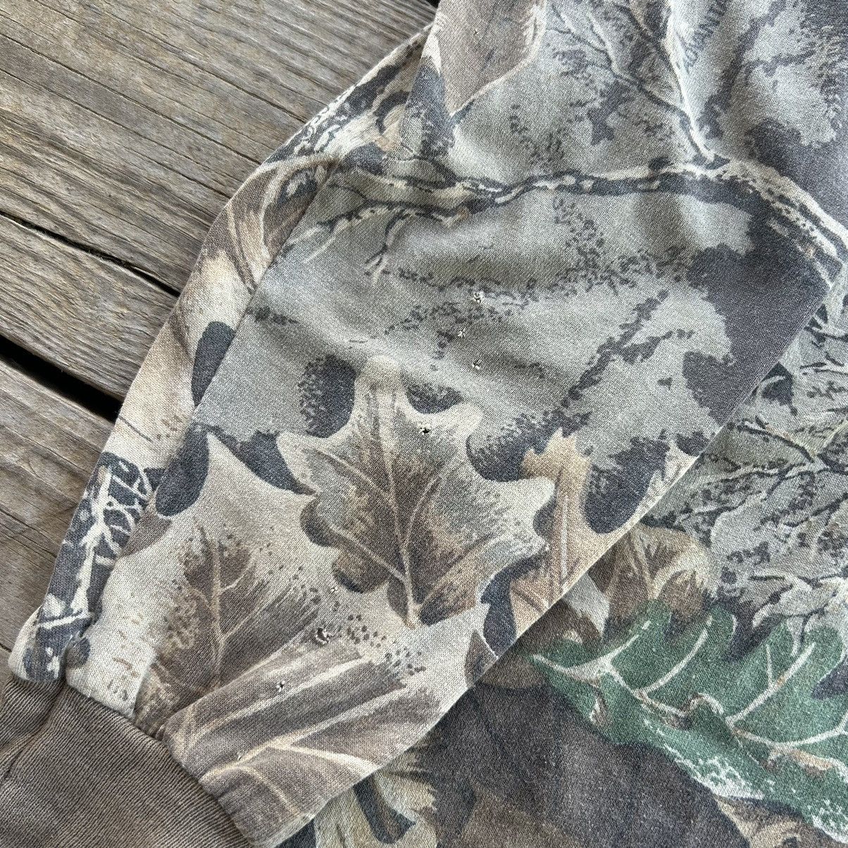 Realtree × Vintage Crazy Vintage 90s Advantage Tree Camo Long Sleeve T Shirt Size US XL / EU 56 / 4 - 4 Thumbnail