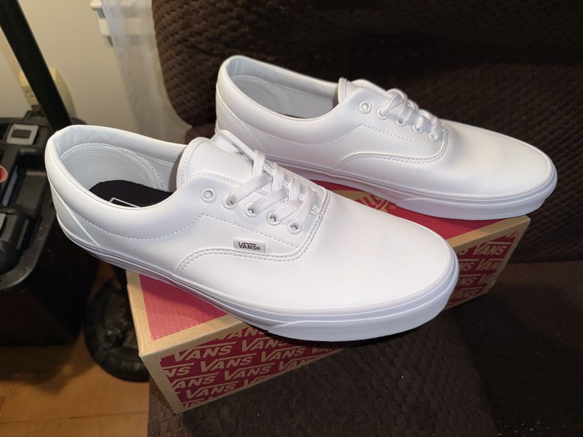 Vans Vans Era Classic Tumble “True White” Leather NEW w/ BOX 11.5 Size US 11.5 / EU 44-45 - 3 Thumbnail