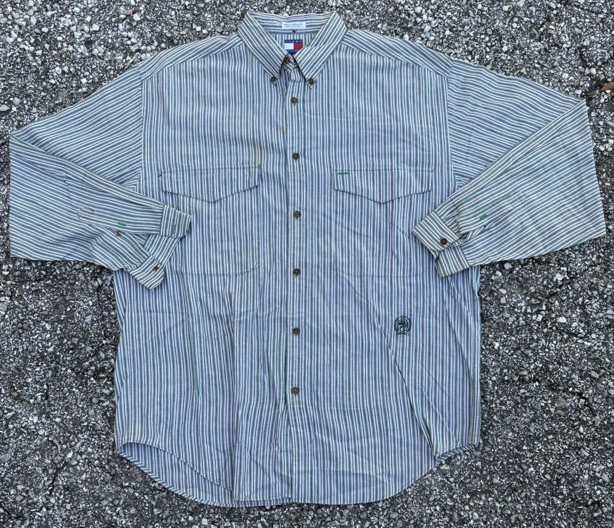 Other Tommy Hilfiger Men's Green Button Up Long Sleeve Size US L / EU 52-54 / 3 - 1 Thumbnail