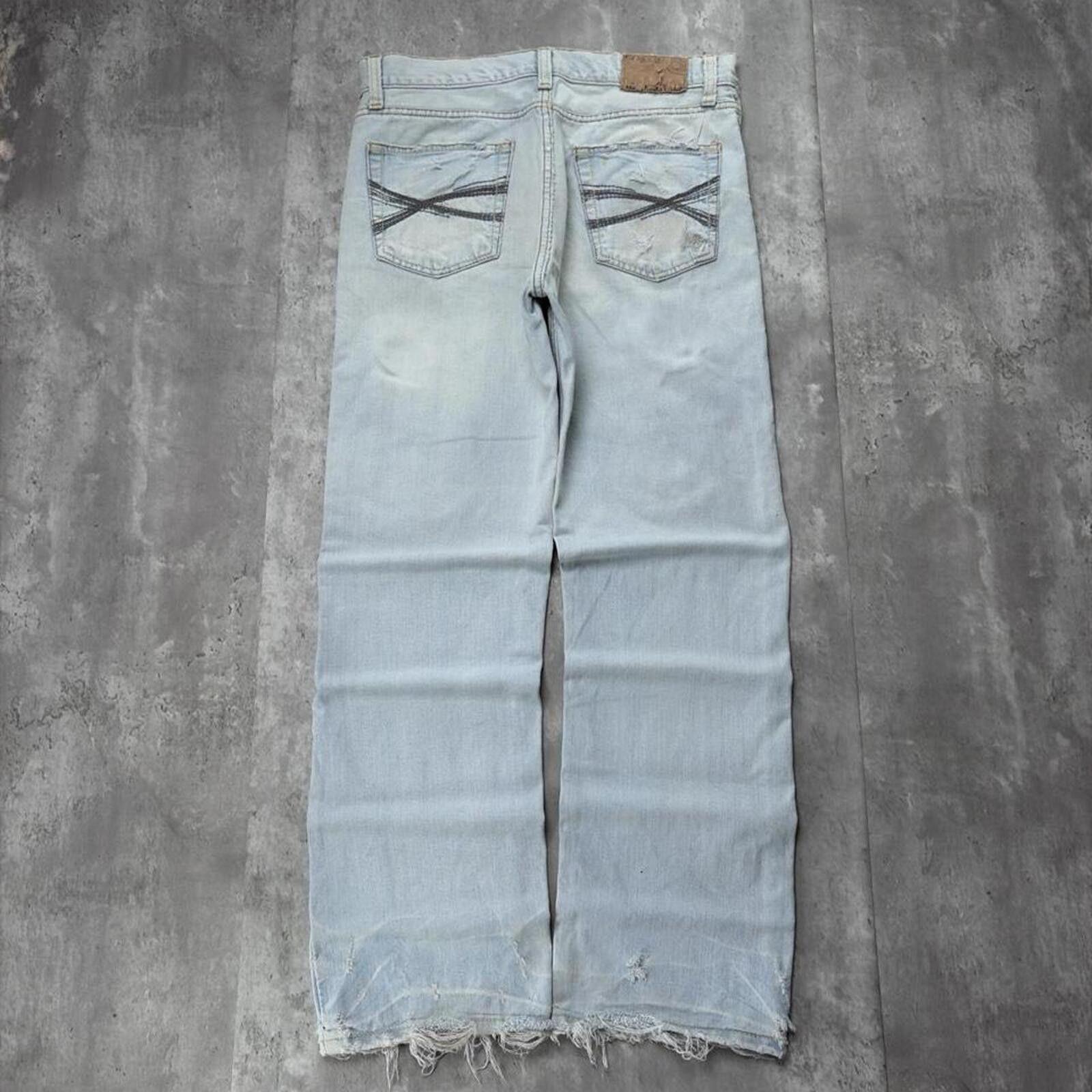 Aeropostale Y2K Light Wash Aeropostale Grunge Loose Skater Denim Jeans Size US 34 / EU 50 - 1 Thumbnail