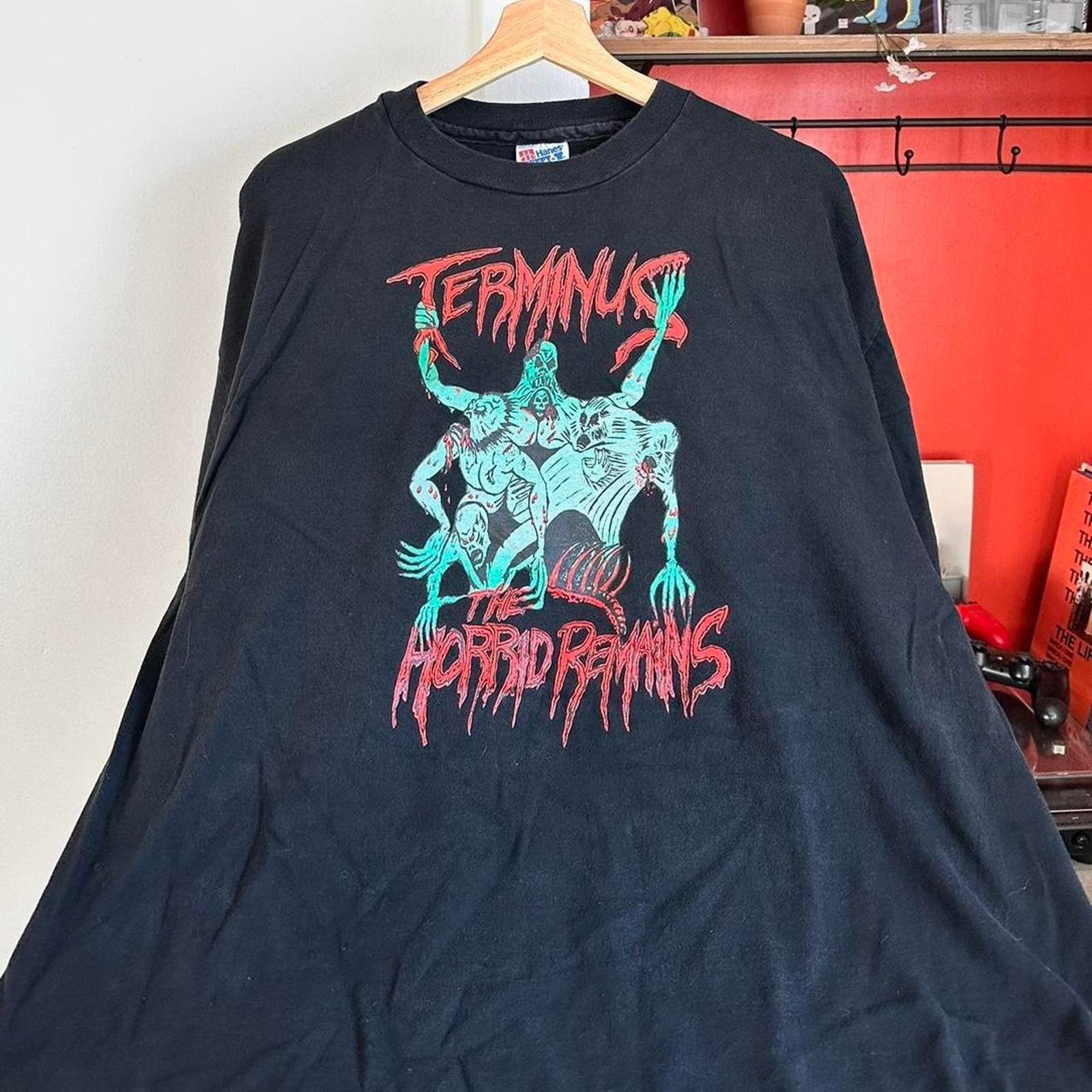 image of Hanes Vintage Terminus Shirt in Black, Men's (Size XL)