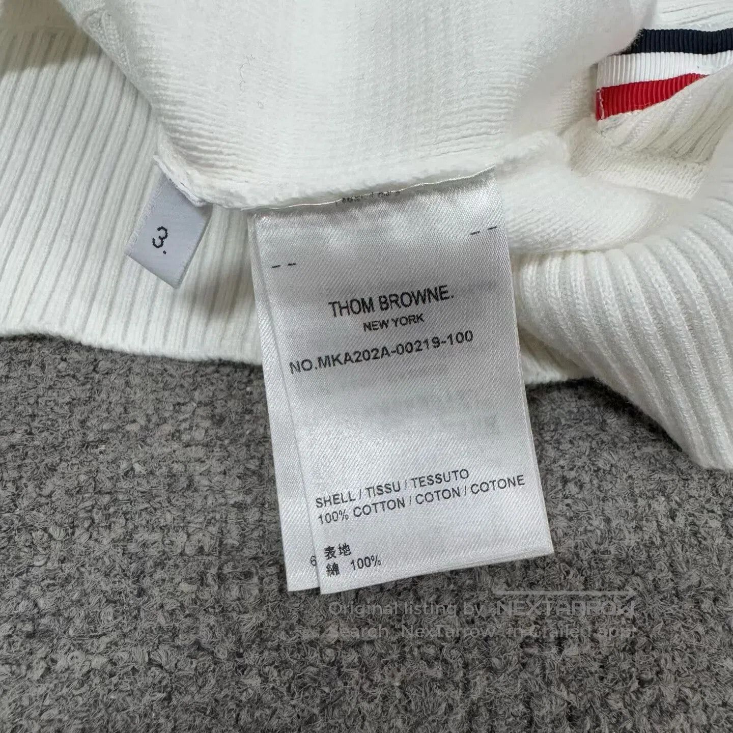 Thom Browne thom browne striped knit sweater in white. Size US M / EU 48-50 / 2 - 6 Thumbnail