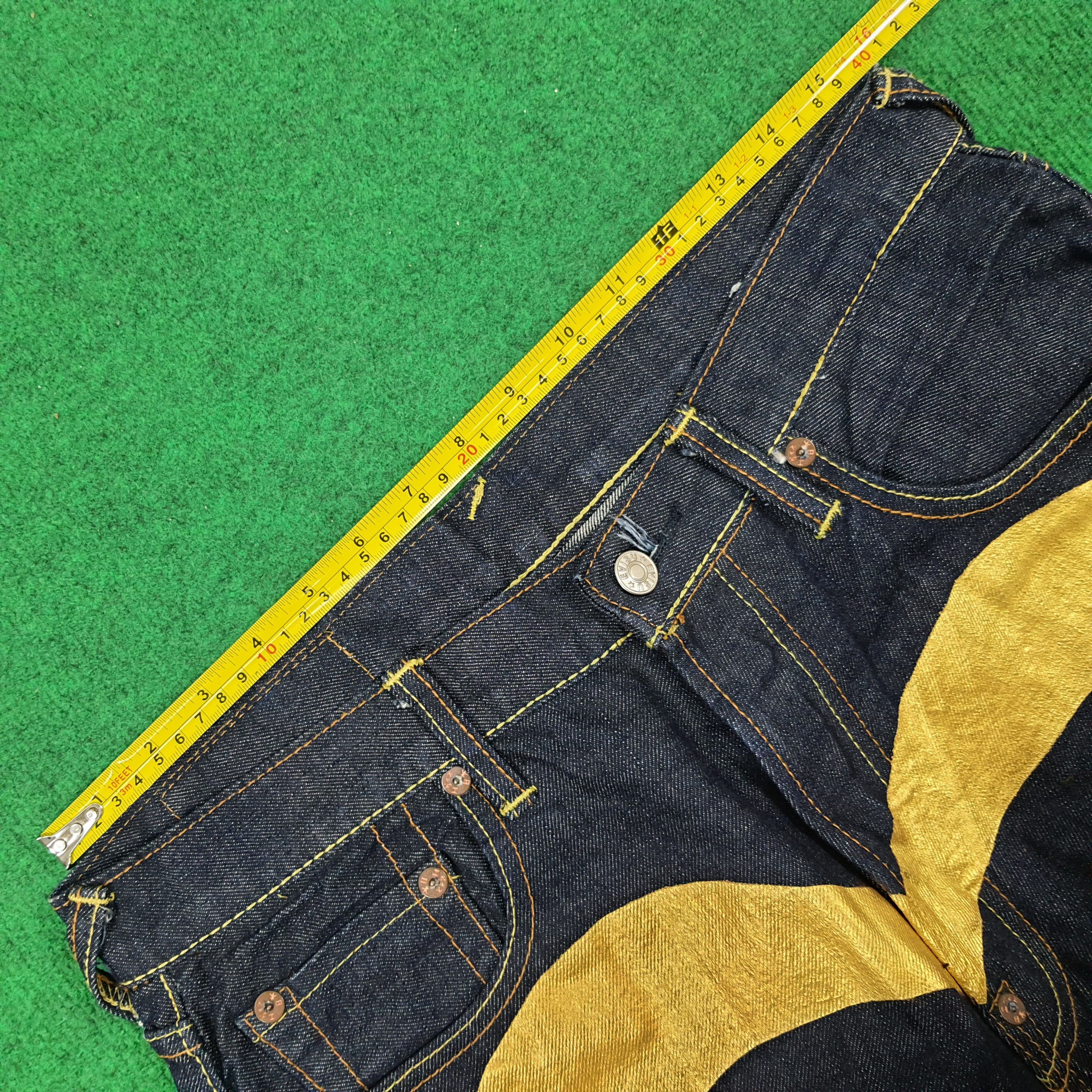 Japanese Brand Vintage Evisu Japanese Brand Custom Daicock Selvedge Jeans Size US 31 - 15 Thumbnail