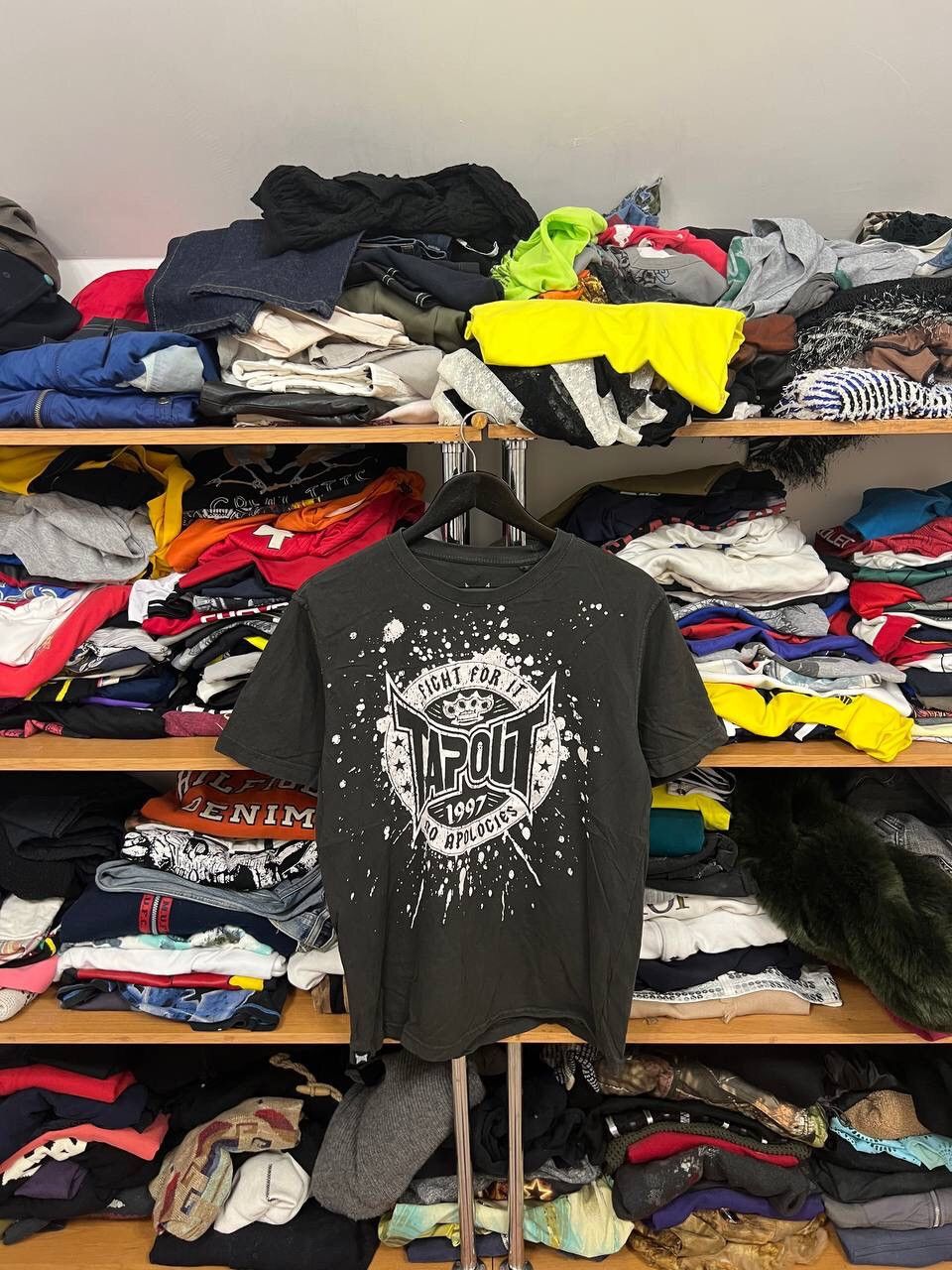 Affliction × Tapout Y2K Affliction All Over Print Graphic T Shirt Tee Size US L / EU 52-54 / 3 - 1 Thumbnail
