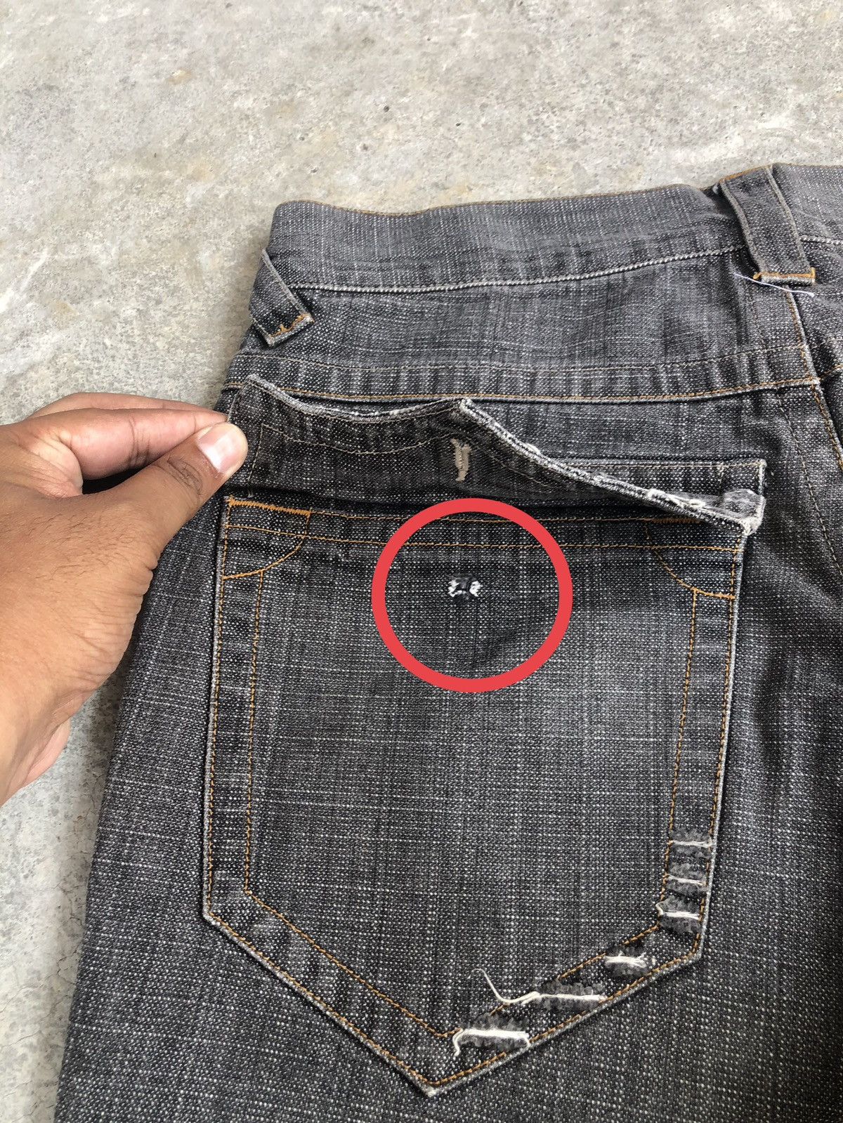 If Six Was Nine Japanese Woolrich Flared Jeans Distressed Denim Size US 31 - 18 Thumbnail