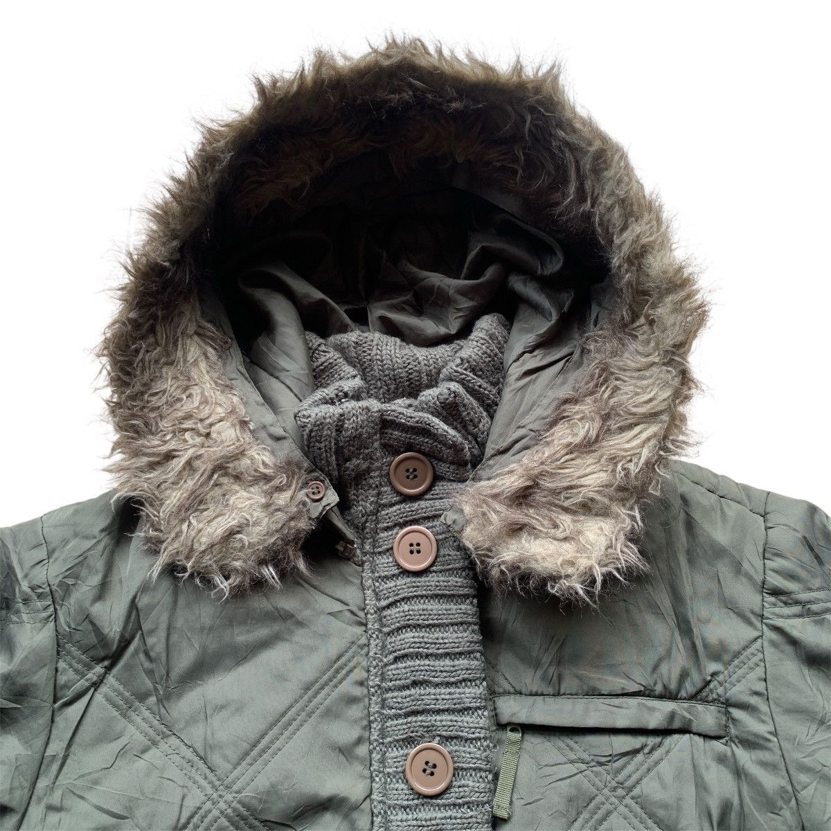 14th Addiction JKG Puffer Fur ifsixwasnine GOA Style Jacket Size US L / EU 52-54 / 3 - 4 Thumbnail