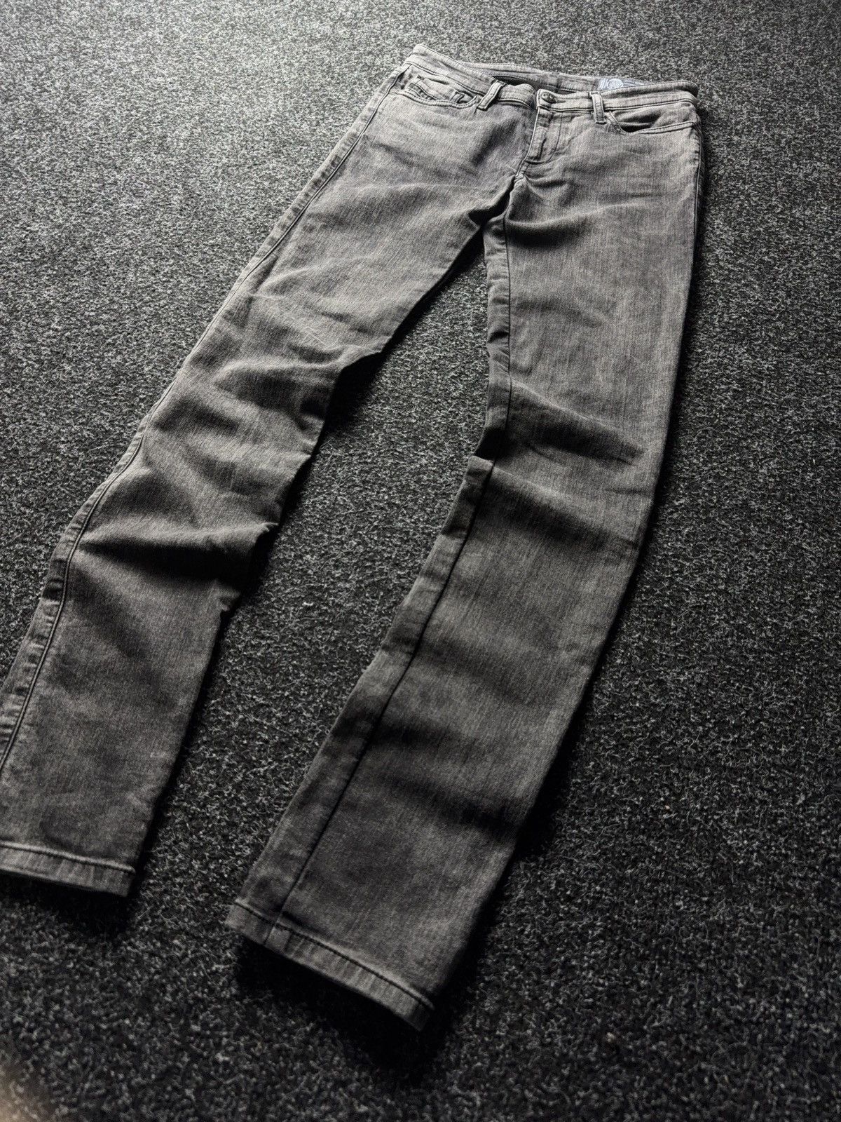 Diesel 00s Diesel Skinzee-Ne Grey Denim+Sweat Super Skinny Jeans Size 28" / US 6 / IT 42 - 2 Thumbnail