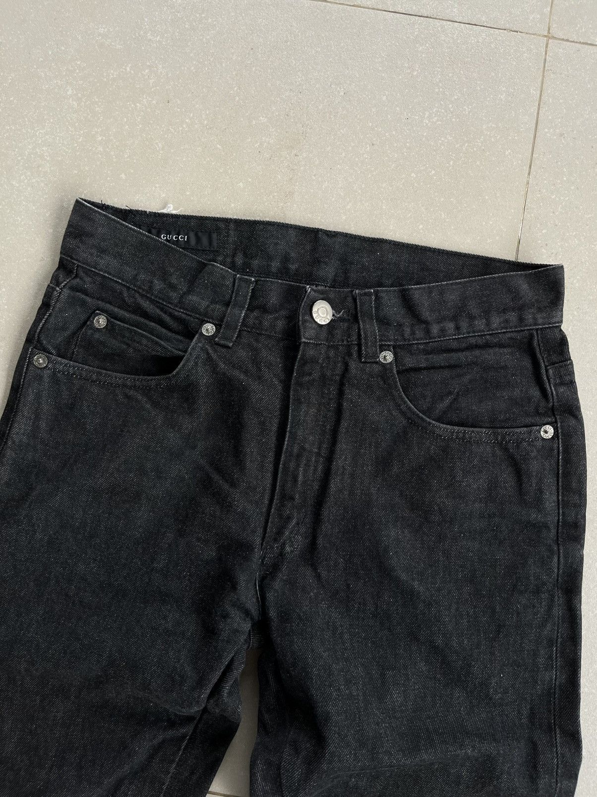 Gucci GUCCI SELVEDGE DENIM SUPER BLACK Size US 29 - 9 Thumbnail