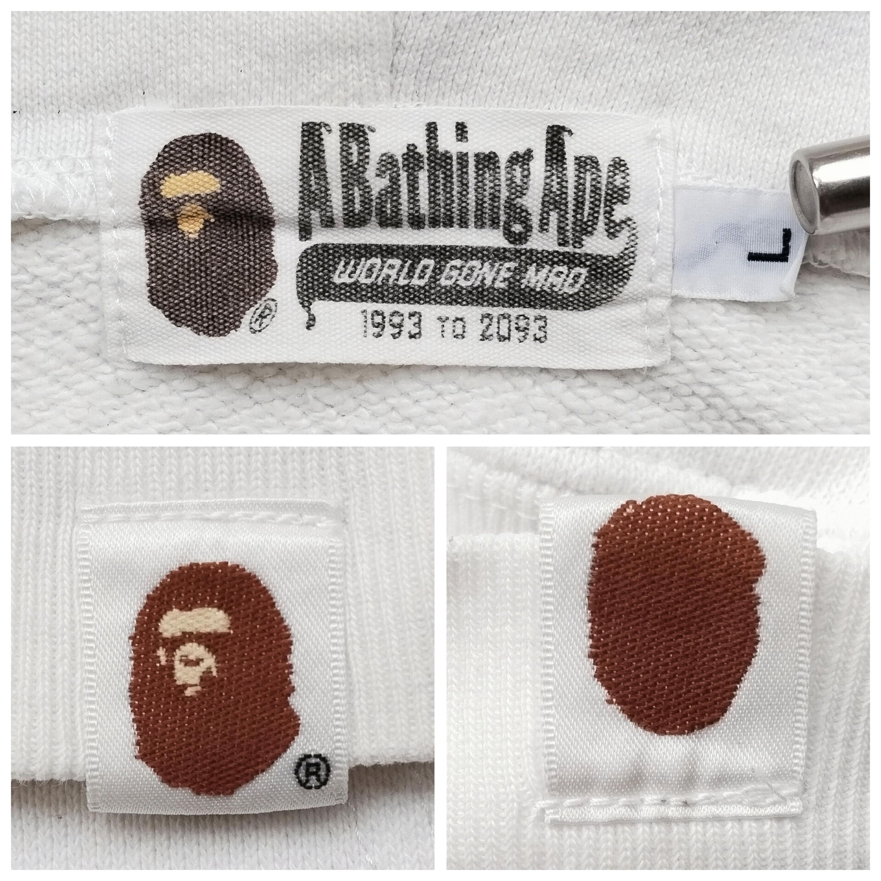 Bape Bape Reflector Shark White Full Zip Hoodie Size US L / EU 52-54 / 3 - 8 Thumbnail