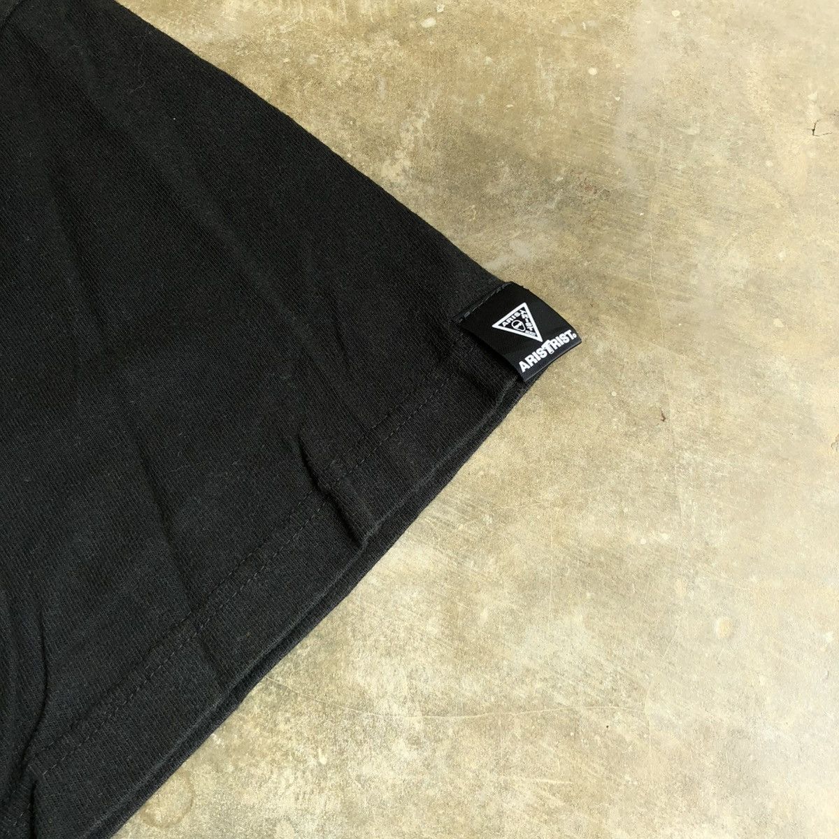 Vintage 2000s Aristrist Chono Network Logo Box T-shirt Black Size US L / EU 52-54 / 3 - 5 Thumbnail