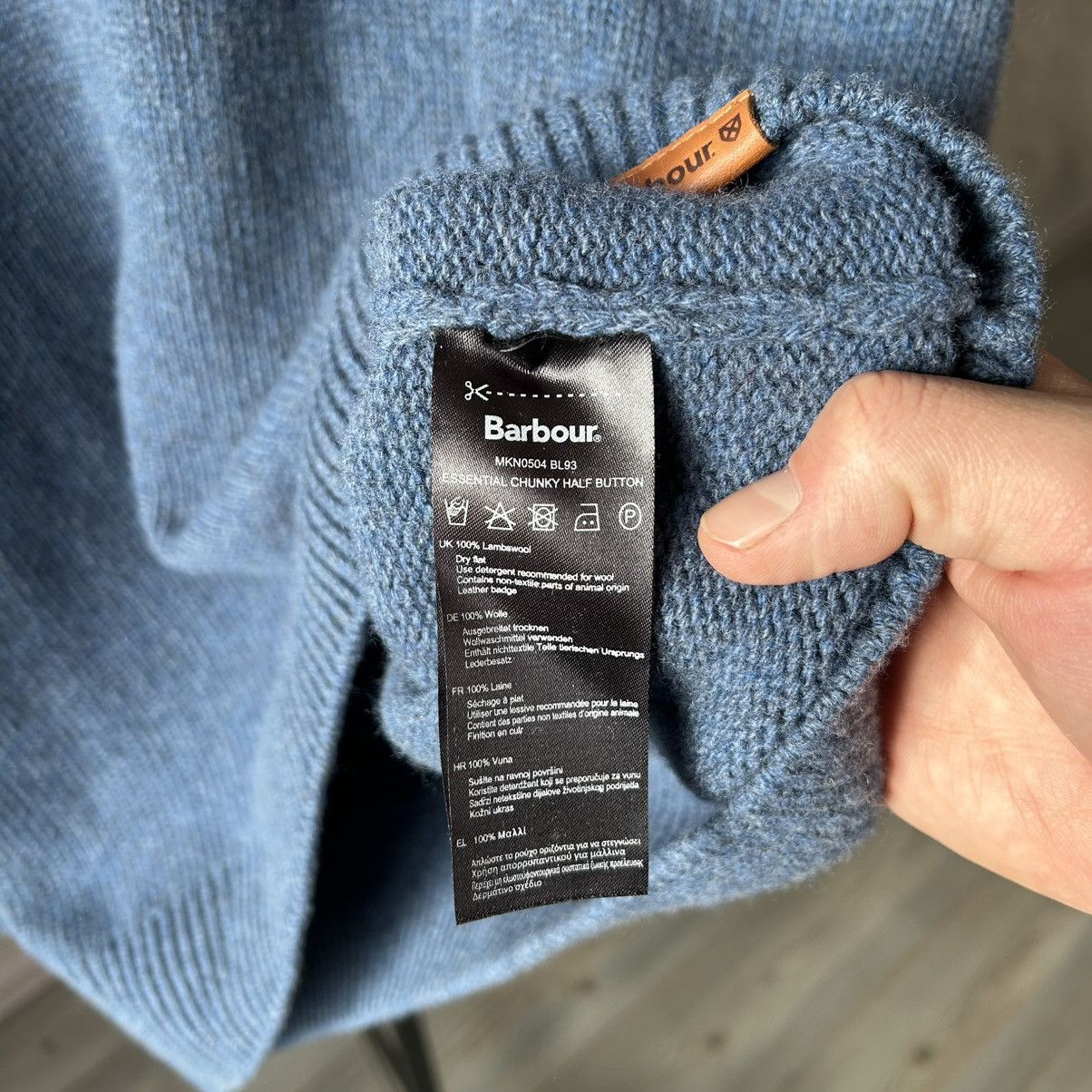 Barbour Barbour Essential Chunky Half Button Sweater Size US L / EU 52-54 / 3 - 8 Thumbnail