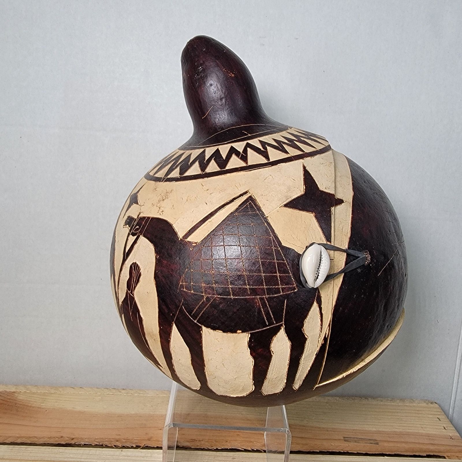 Other Handcrafted Nativity Scene Inside A Carved Gourd From Kenya Size ONE SIZE - 5 Thumbnail
