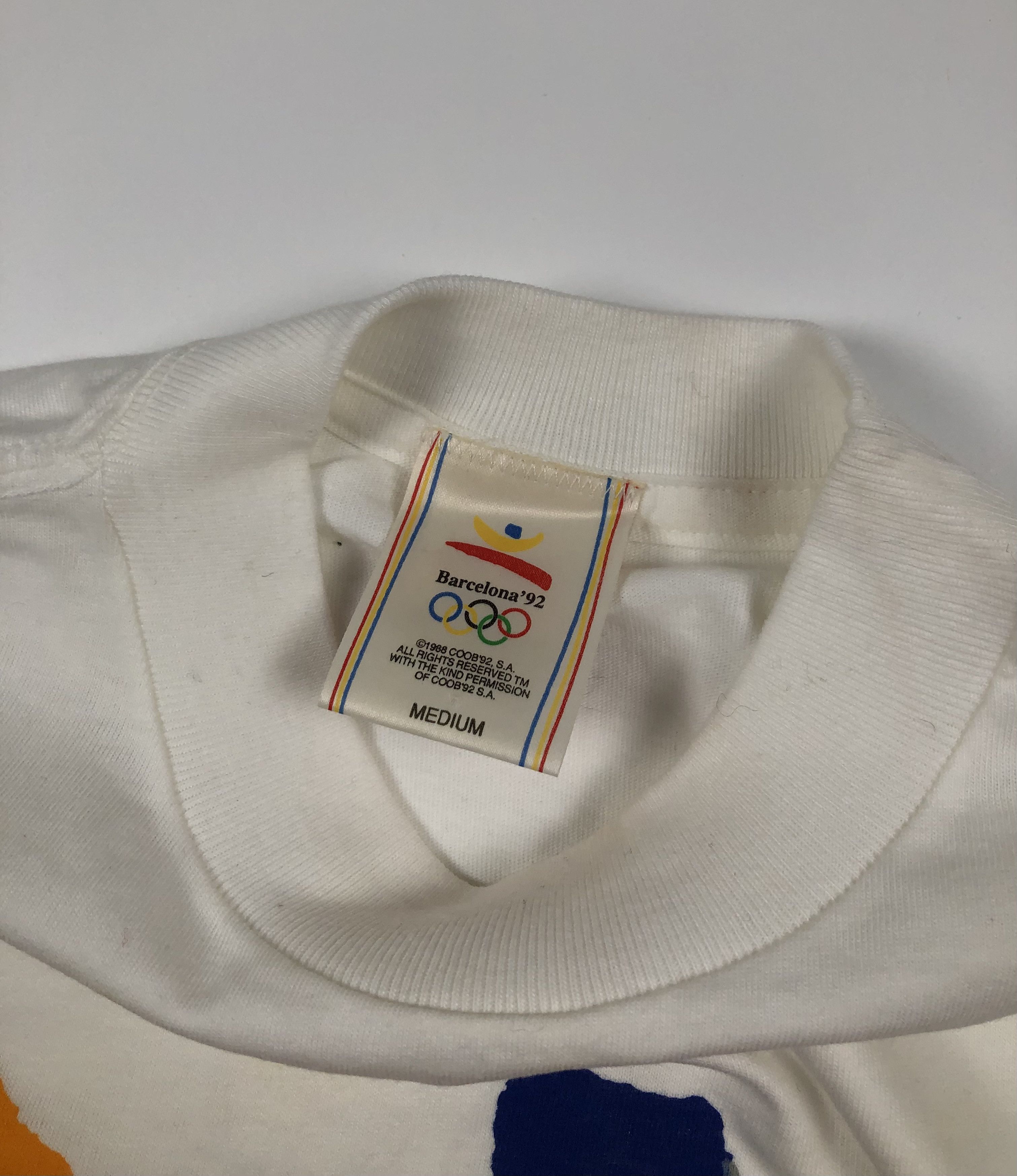 Vintage 1992 Olympic Games Barcelona Vintage T-Shirt Size US M / EU 48-50 / 2 - 4 Thumbnail