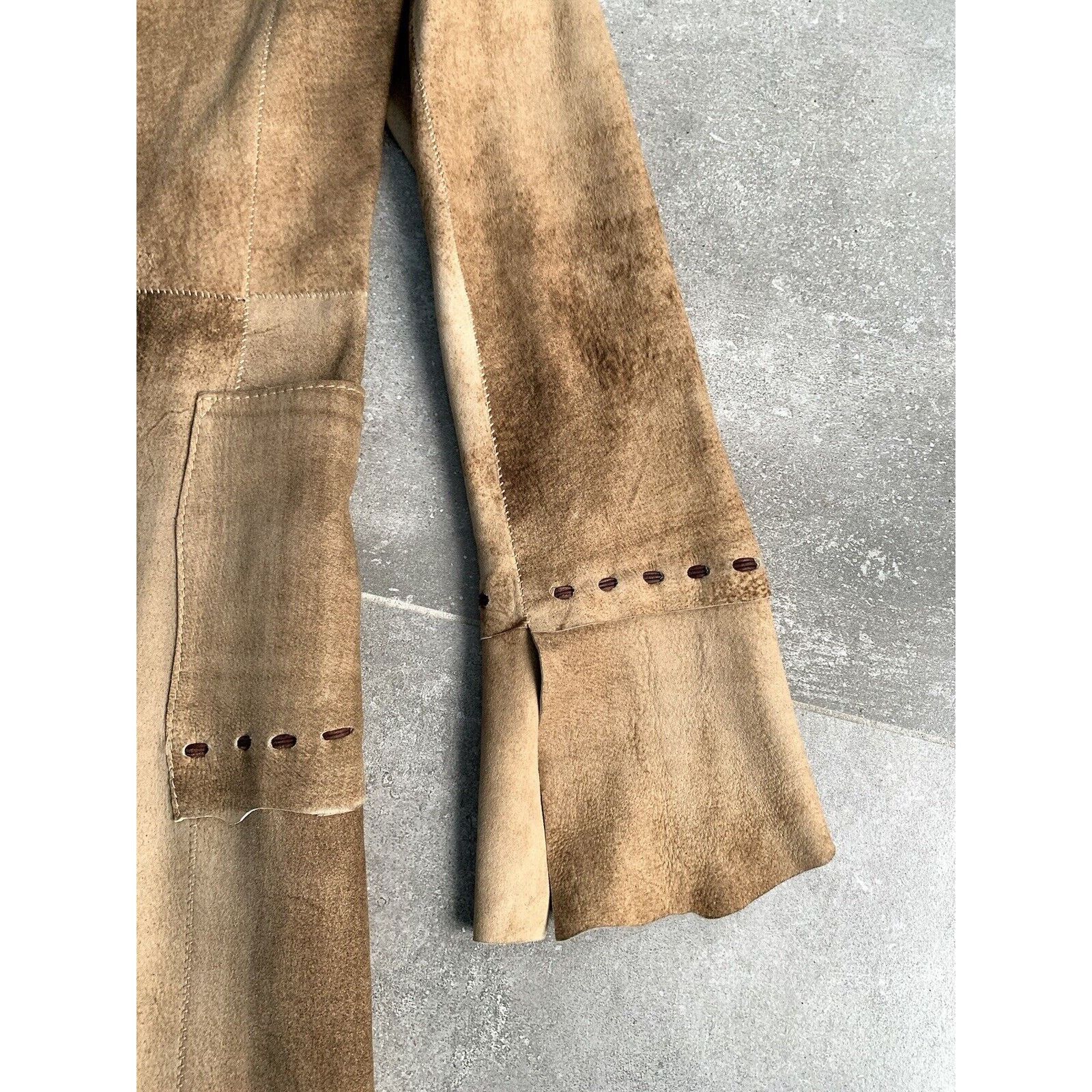Other × Vintage SYLVIE SCHIMMEL Lamb Leather Trench Coat Jacket EU 36 US 4 Size S / US 4 / IT 40 - 20 Thumbnail