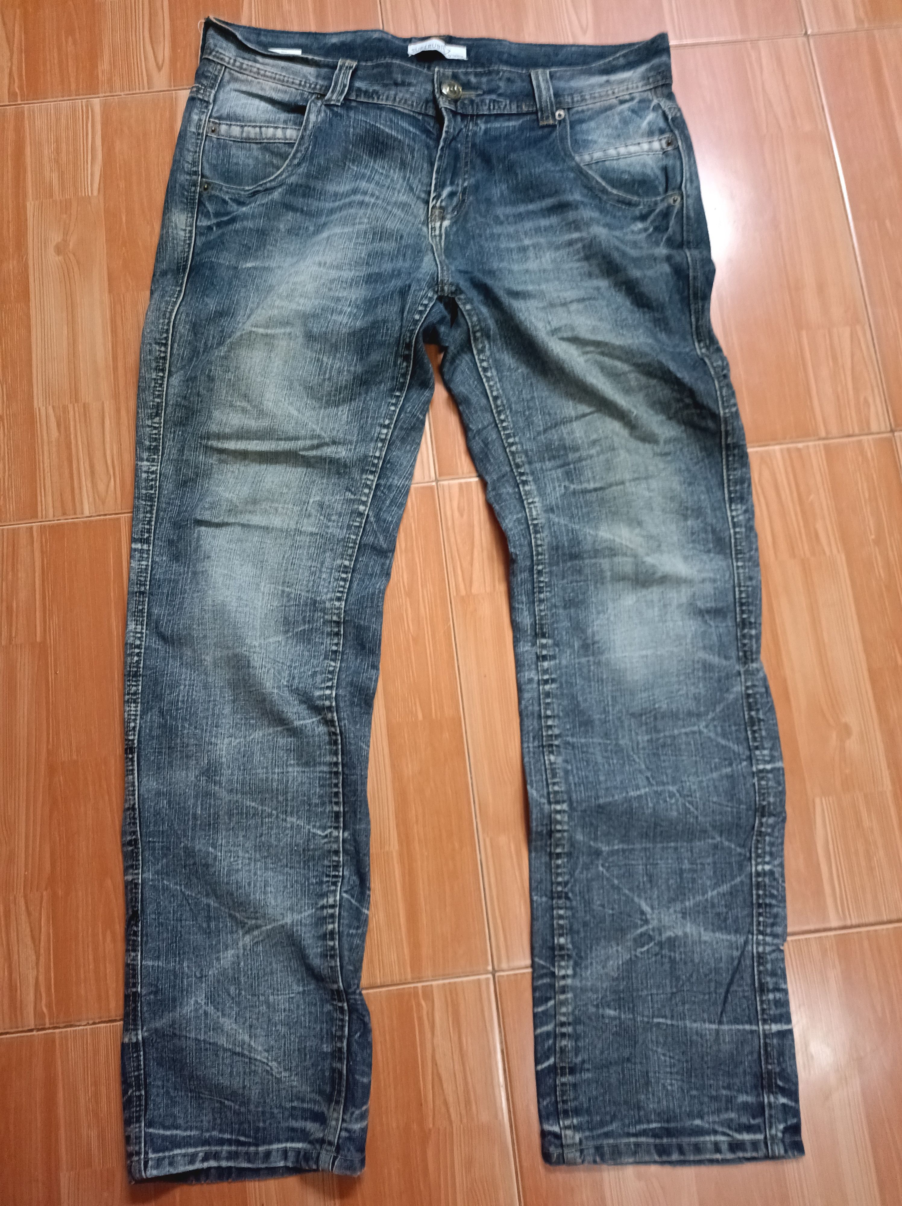 image of Tornado Mart x Tornado Mart Japan Design Superubis Japanese Denim in Check, Men's (Size 38)
