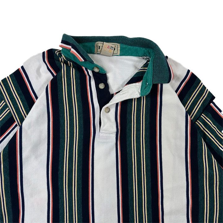 Vintage Vintage 90s Izod Striped Golf Polo Size US M / EU 48-50 / 2 - 2 Thumbnail
