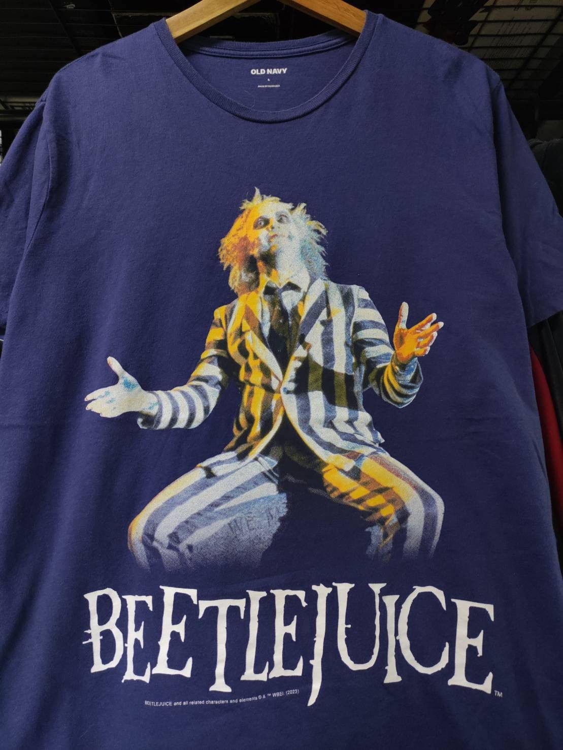 Expert Horror Beetle Juice Big Print Movie Promo T-Shirt Size US L / EU 52-54 / 3 - 1 Thumbnail