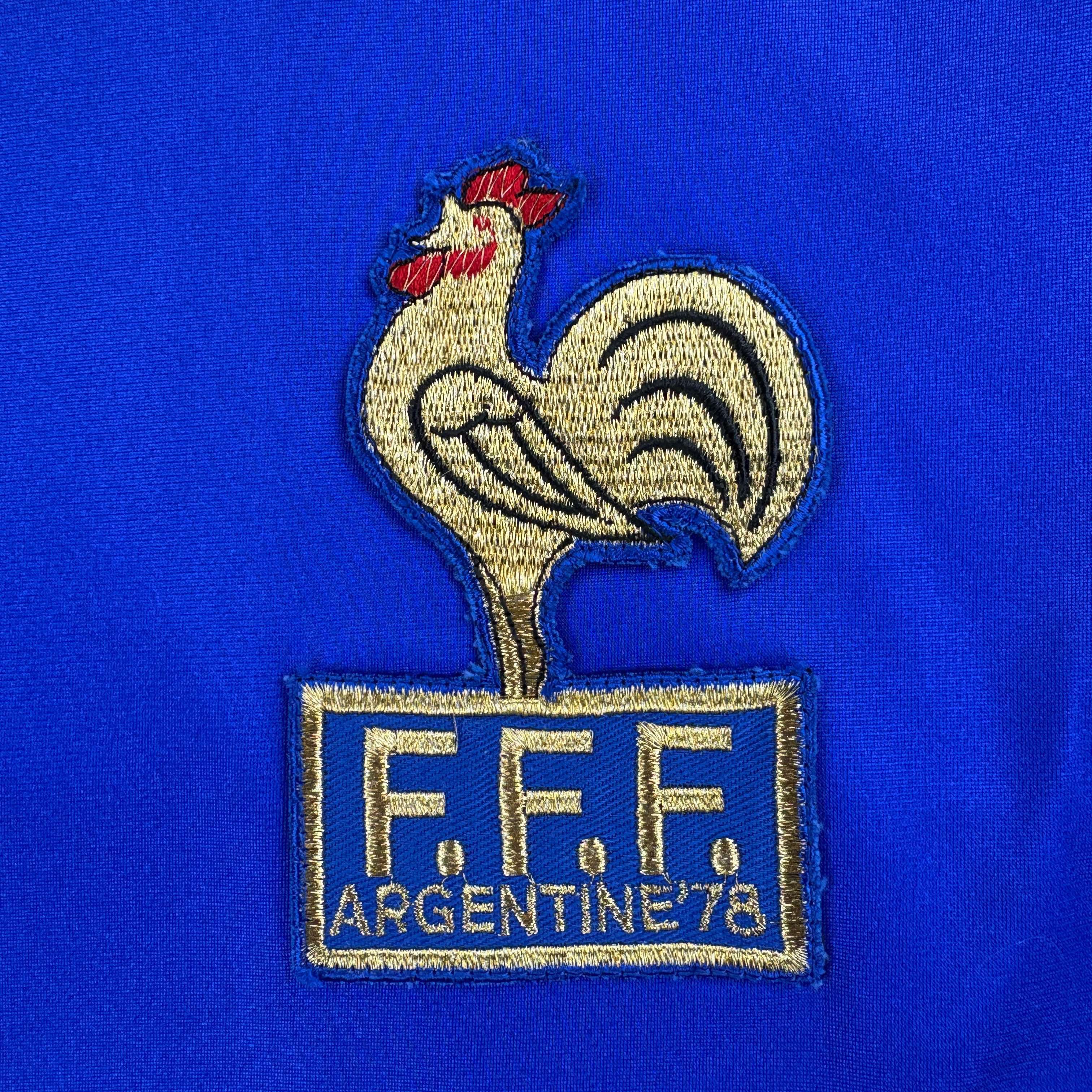 Adidas France 1978-80 Adidas home long sleeve football jersey sz S Size US S / EU 44-46 / 1 - 2 Thumbnail