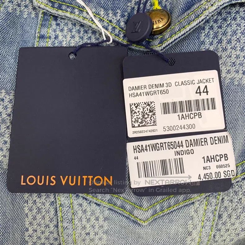 Louis Vuitton Louis Vuitton 25 Light Blue Checkerboard Cotton Lapel Sing Size US S / EU 44-46 / 1 - 6 Thumbnail