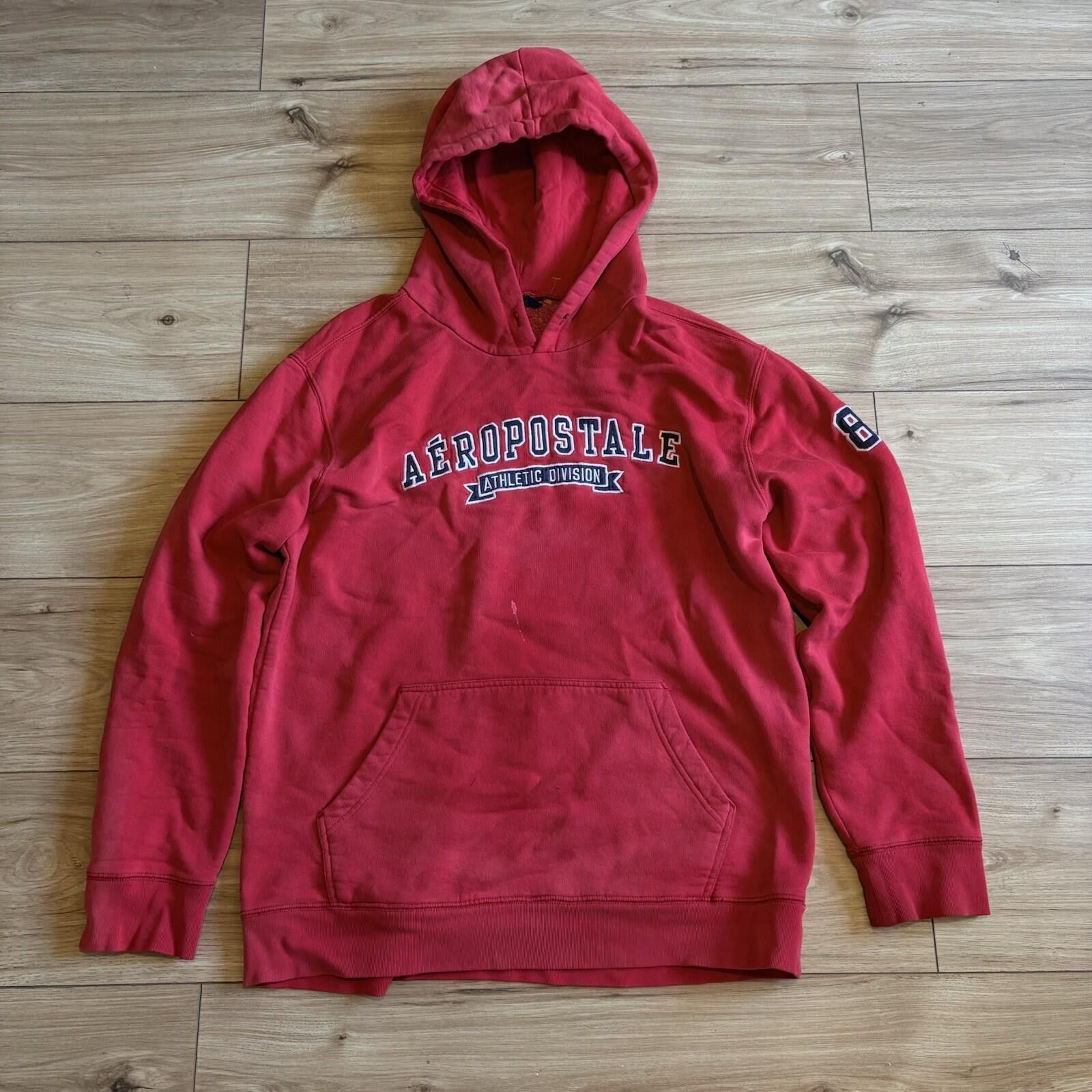 Aeropostale Aeropostale Men's Red Hoodie Sweatshirt Vintage Y2K Size US L / EU 52-54 / 3 - 1 Thumbnail