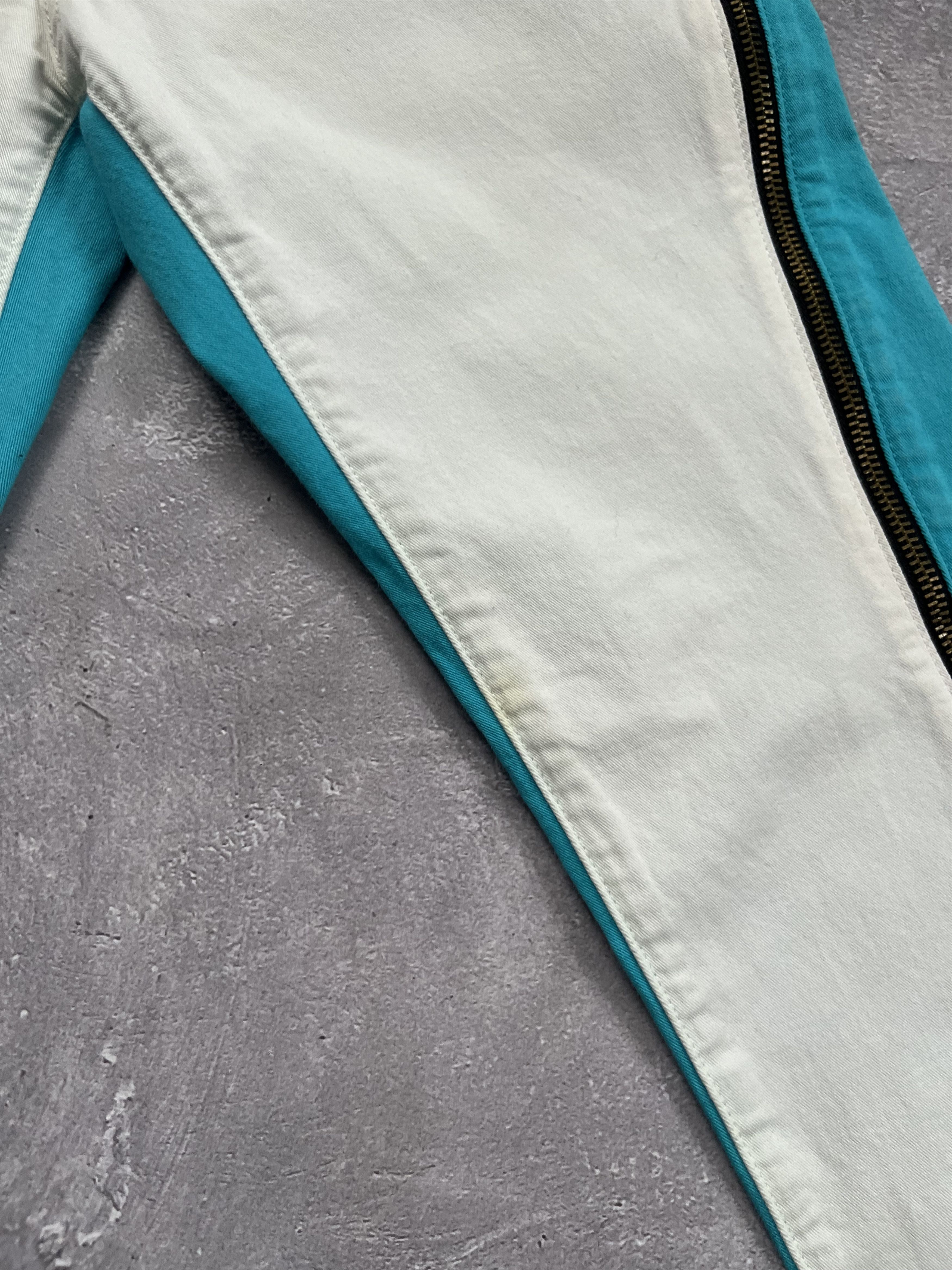 Rag & Bone Rag & Bone Skinny Jeans White Turquoise Zip Designer Pants Size 28" / US 6 / IT 42 - 6 Thumbnail