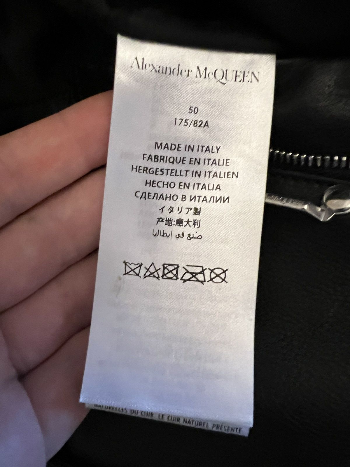Alexander McQueen Alexander McQueen Mid-Rise Leather Pants Size US 33 - 5 Thumbnail