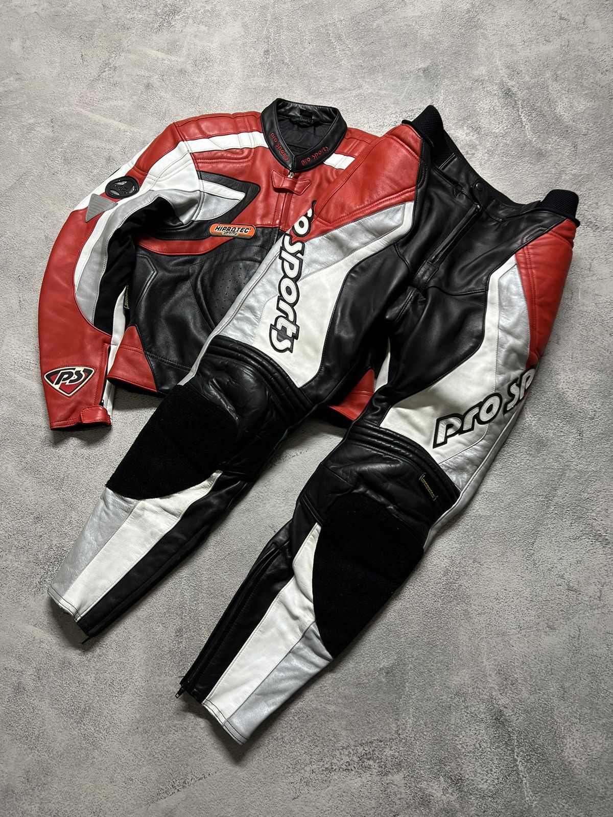 Hein Gericke Vintage ProSports Racing Moto Leather Suit Jacket+Pants 90’s Size US L / EU 52-54 / 3 - 3 Thumbnail