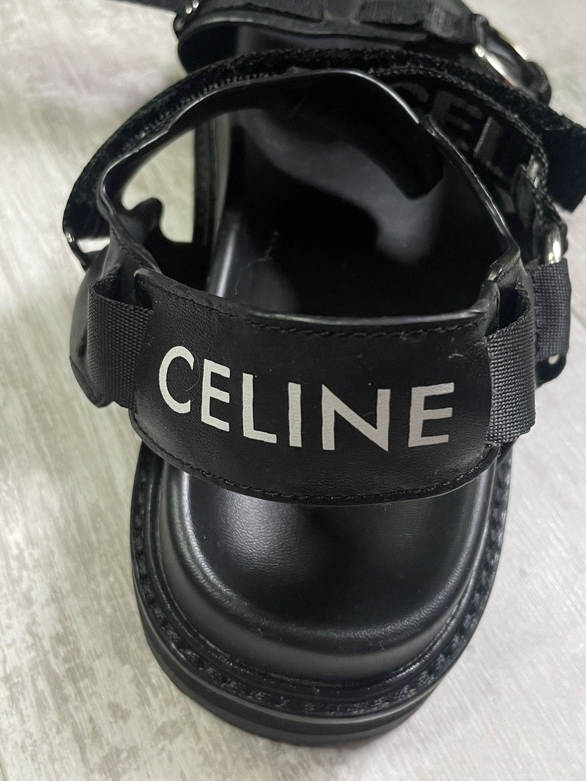 Celine Celine Bulky Black Sandals Women’s Size US 10 / IT 40 - 6 Thumbnail