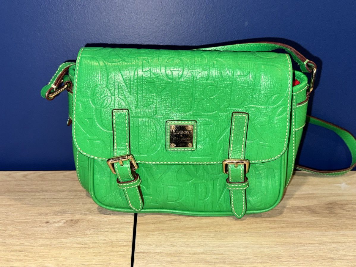 Dooney & Bourke Dooney & Bourke Embossed Logo Leather Crossbody – Green Size ONE SIZE - 1 Thumbnail