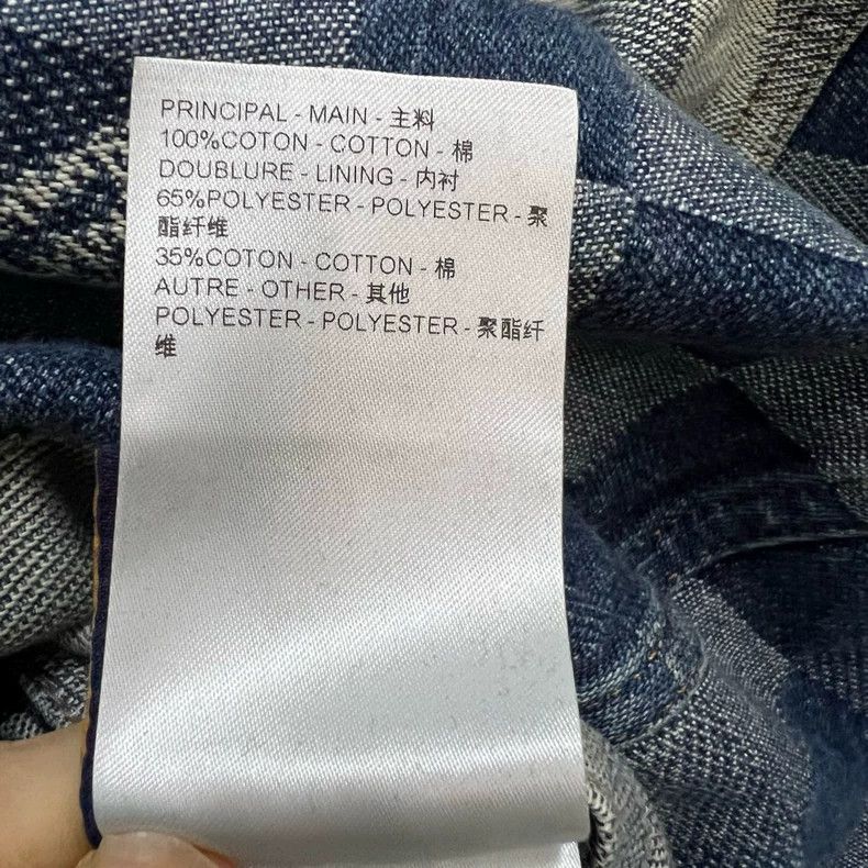Louis Vuitton Louis Vuitton Mosaic effect printed denim jacket 2502-Nexta Size US XL / EU 56 / 4 - 6 Thumbnail