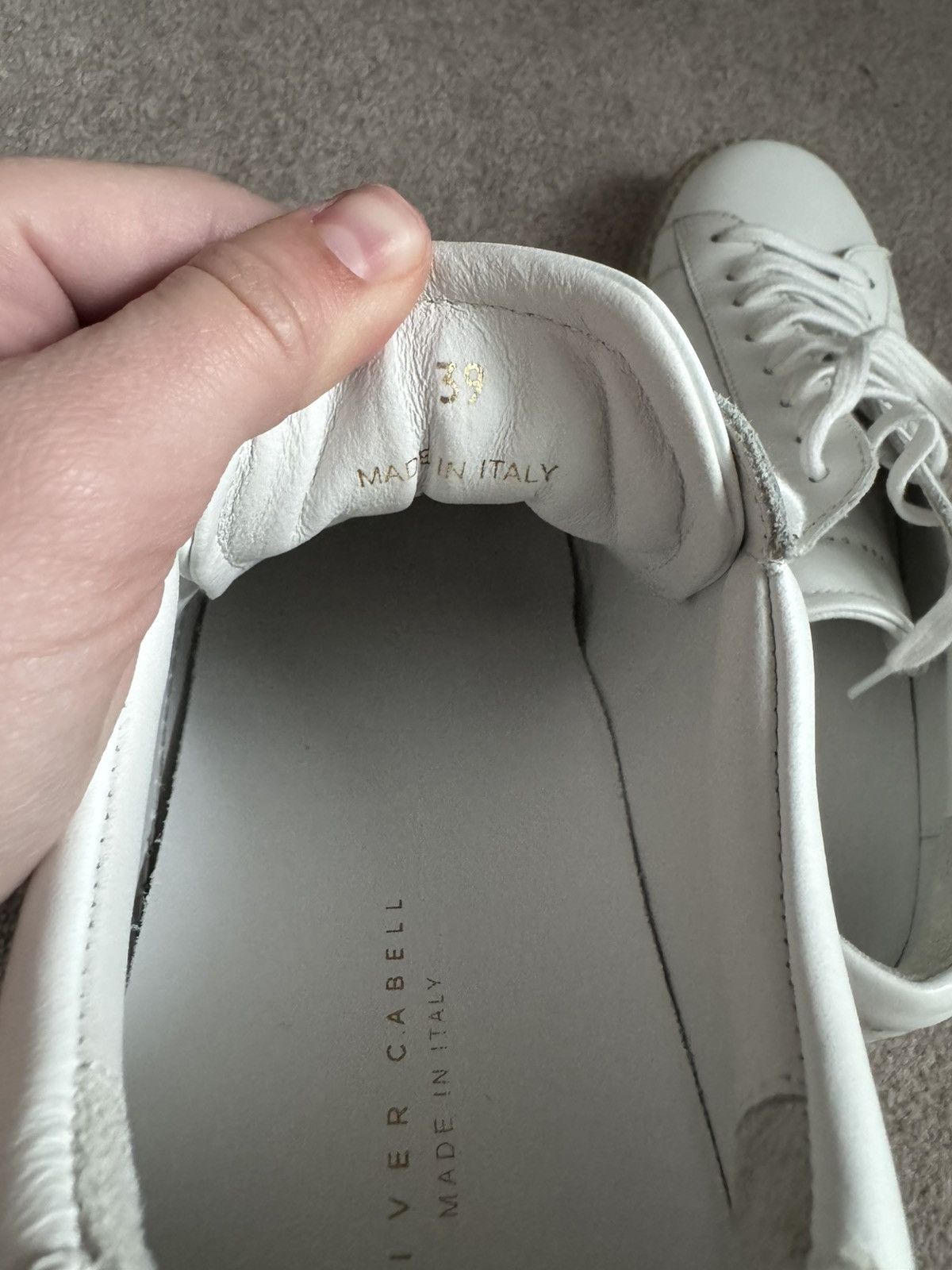 Oliver Cabell White Leather Oliver Cabell Shoes Size US 6.5 / EU 39-40 - 5 Thumbnail