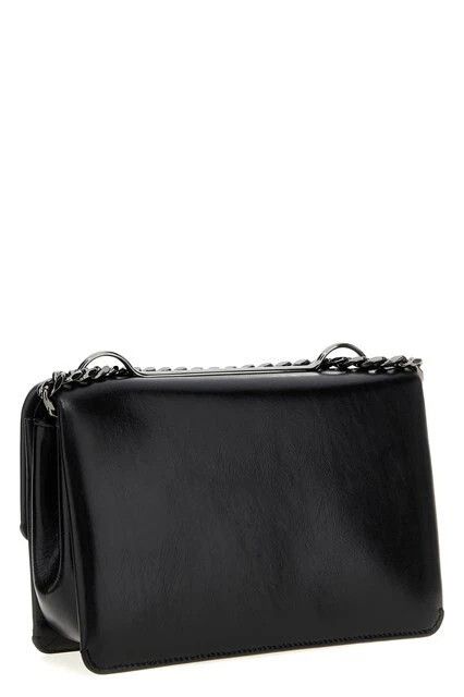 Valentino Garavani Locker Blk Lthr Shldr Bag New/Auth