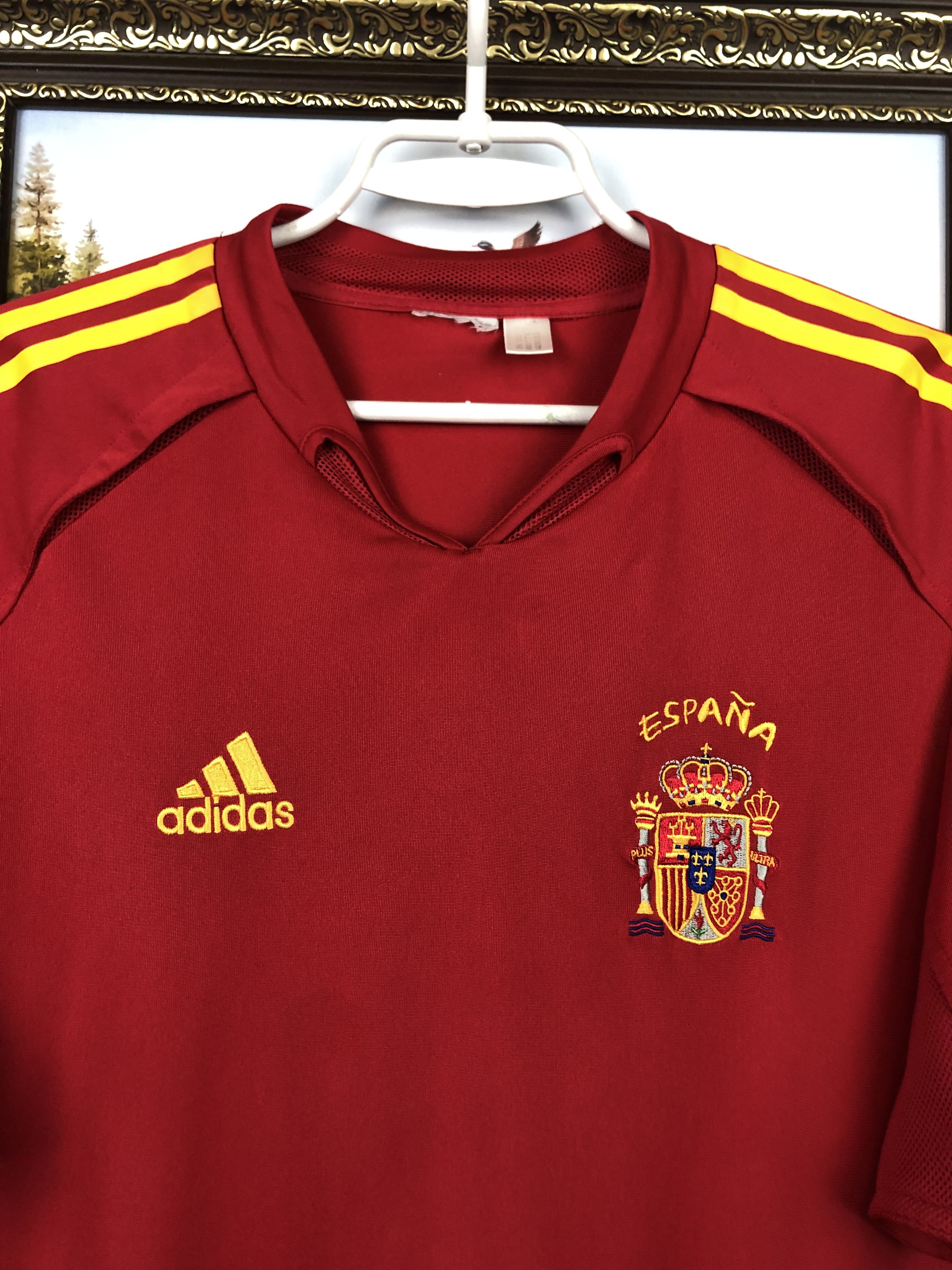 Adidas Spain football shirt 2003 Soccer Adidas Jersey Camiseta Size US S / EU 44-46 / 1 - 5 Thumbnail
