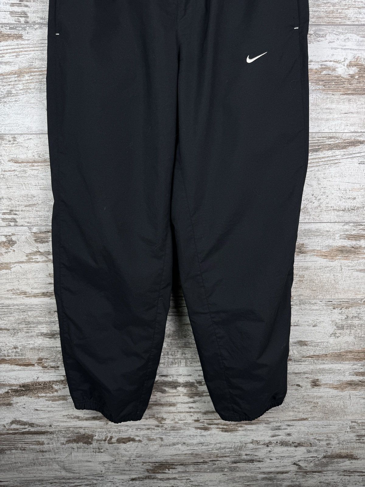 Nike × Vintage Mens Vintage Nike swoosh black sweatpants y2k pants joggers Size US 32 / EU 48 - 3 Thumbnail