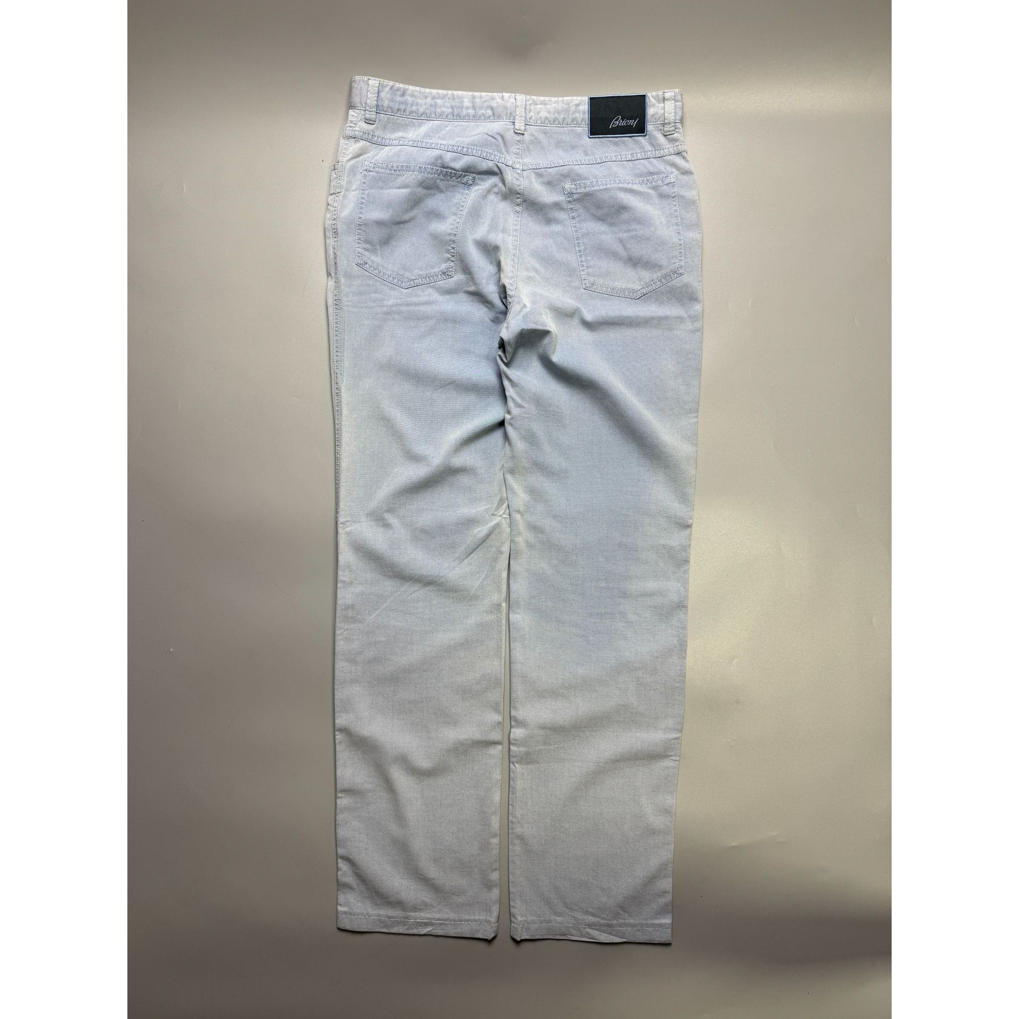 Brioni Brioni Stelvio Straight Cut Light Denim Jeans Pants (Y1143) Size US 34 / EU 50 - 11 Thumbnail