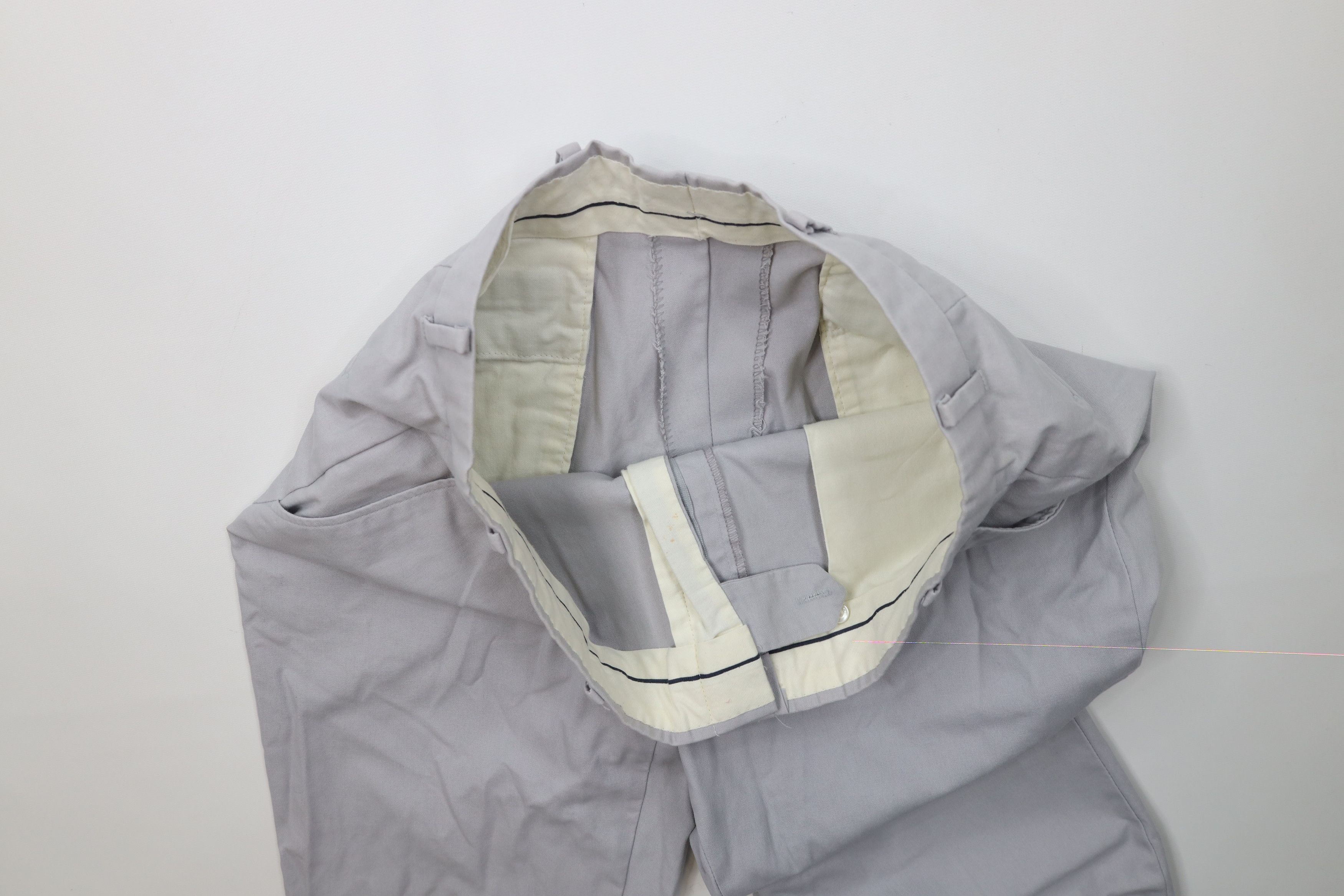 Vintage Vintage 70s Streetwear Wide Leg Chino Pants Trousers Gray Size US 36 / EU 52 - 7 Thumbnail