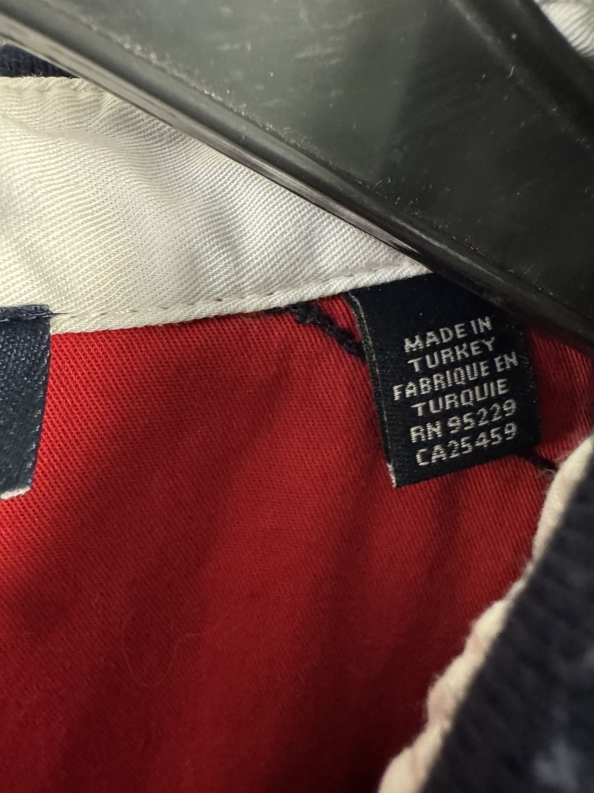 Ted Baker Ted Baker Polo Shirt Navy Red Trim Number 9 Patch Back Logo Size US XL / EU 56 / 4 - 8 Thumbnail