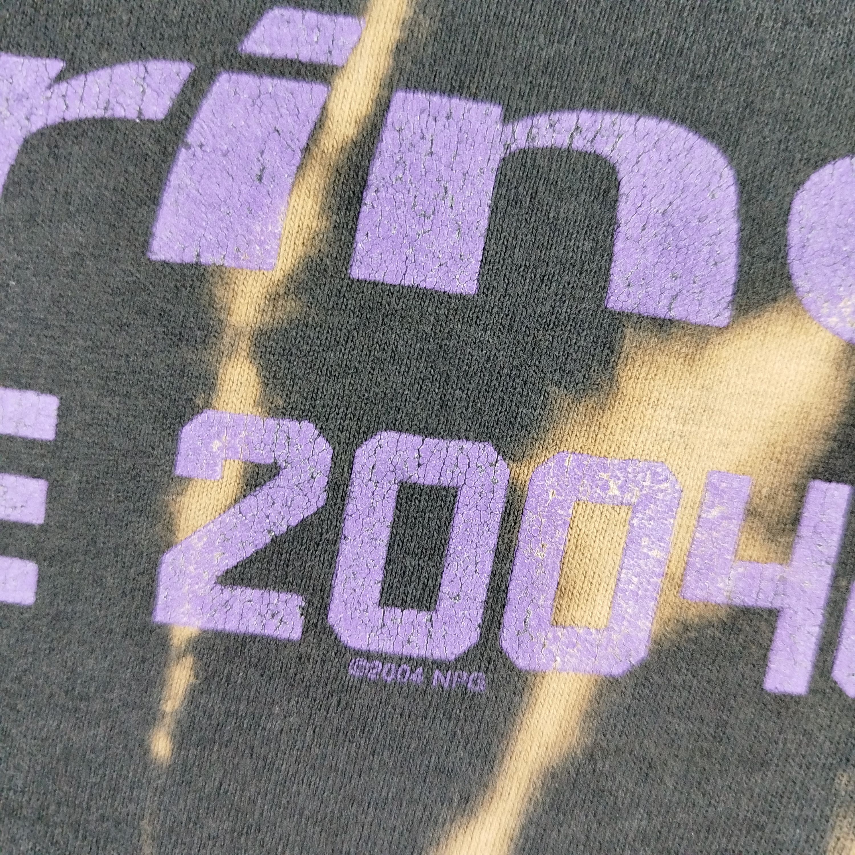 Band Tees × Vintage Vintage Prince Musicology 2004 Copyright Tye Dye Sun Faded Size US XL / EU 56 / 4 - 4 Thumbnail