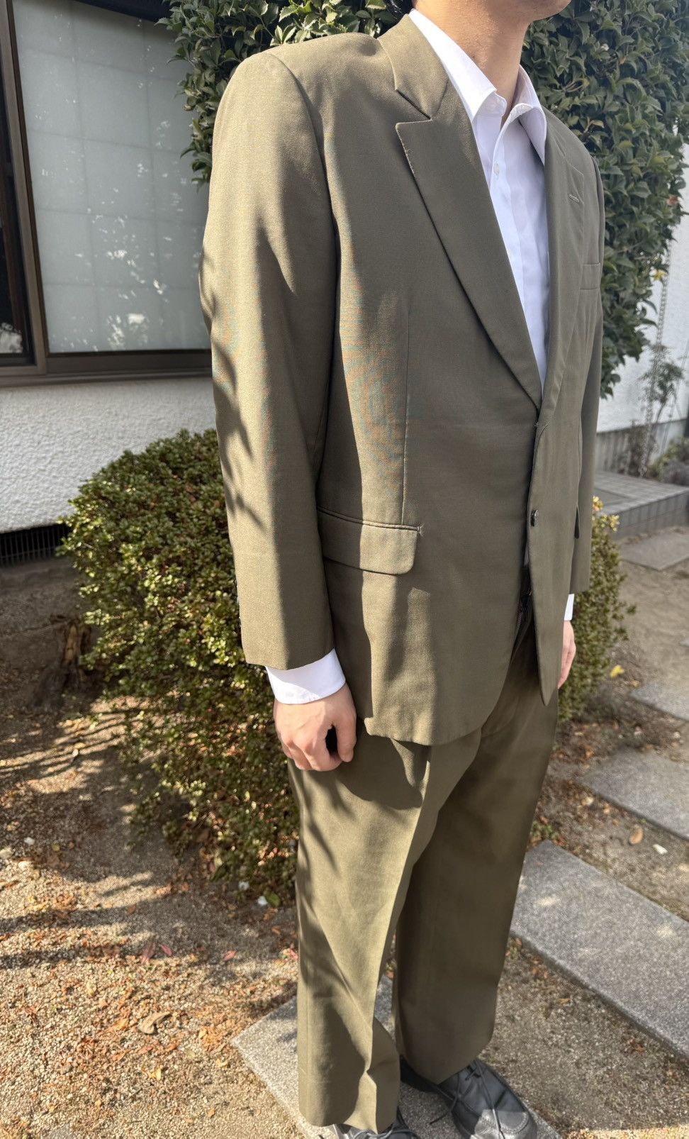 Other Spring&Autumn Vintage Japanese kobe Gabardine Suit Size 38R - 3 Thumbnail