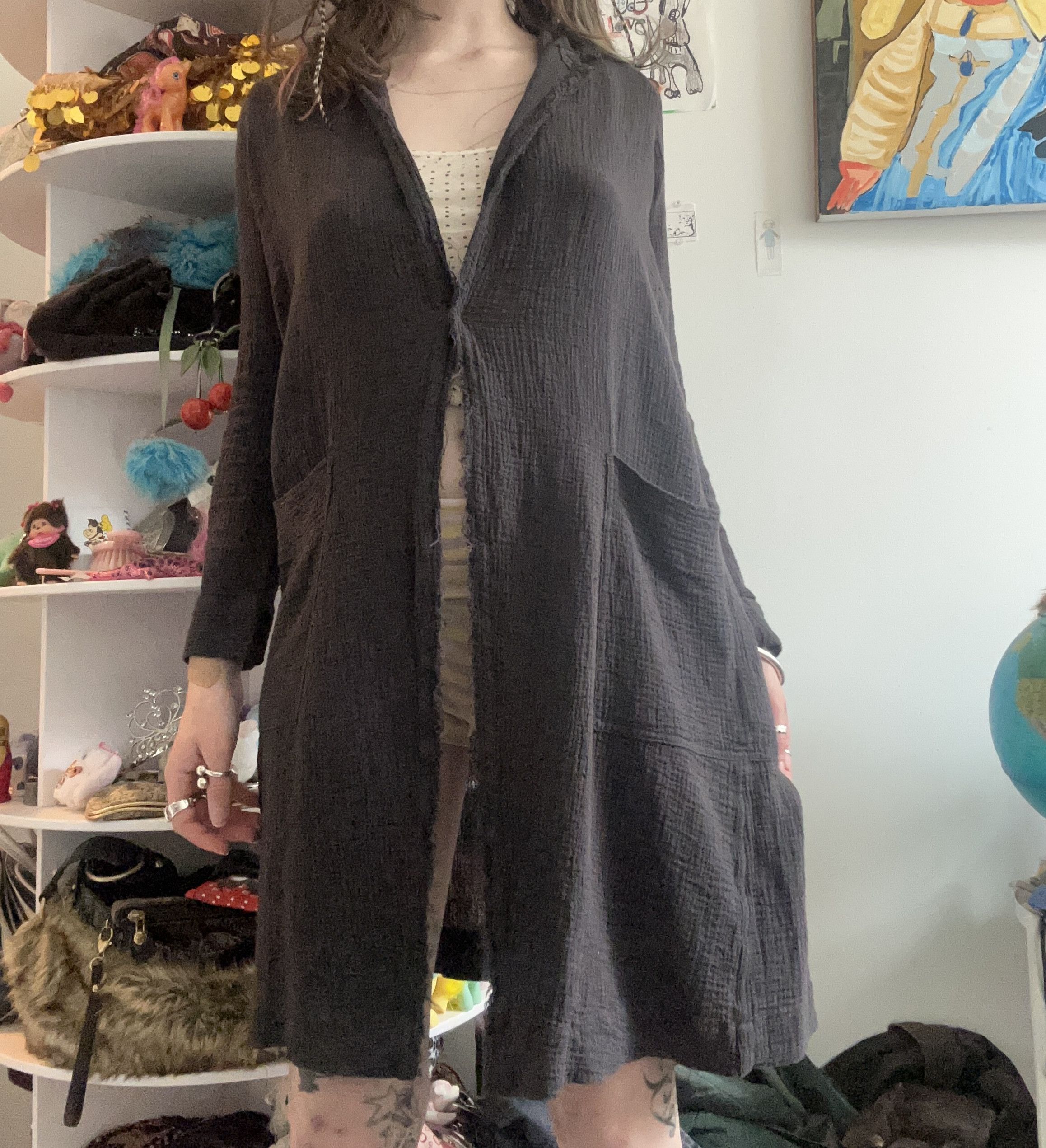 Pas de Calais Pas de Calais Dark grey layering piece Size S / US 4 / IT 40 - 1 Thumbnail