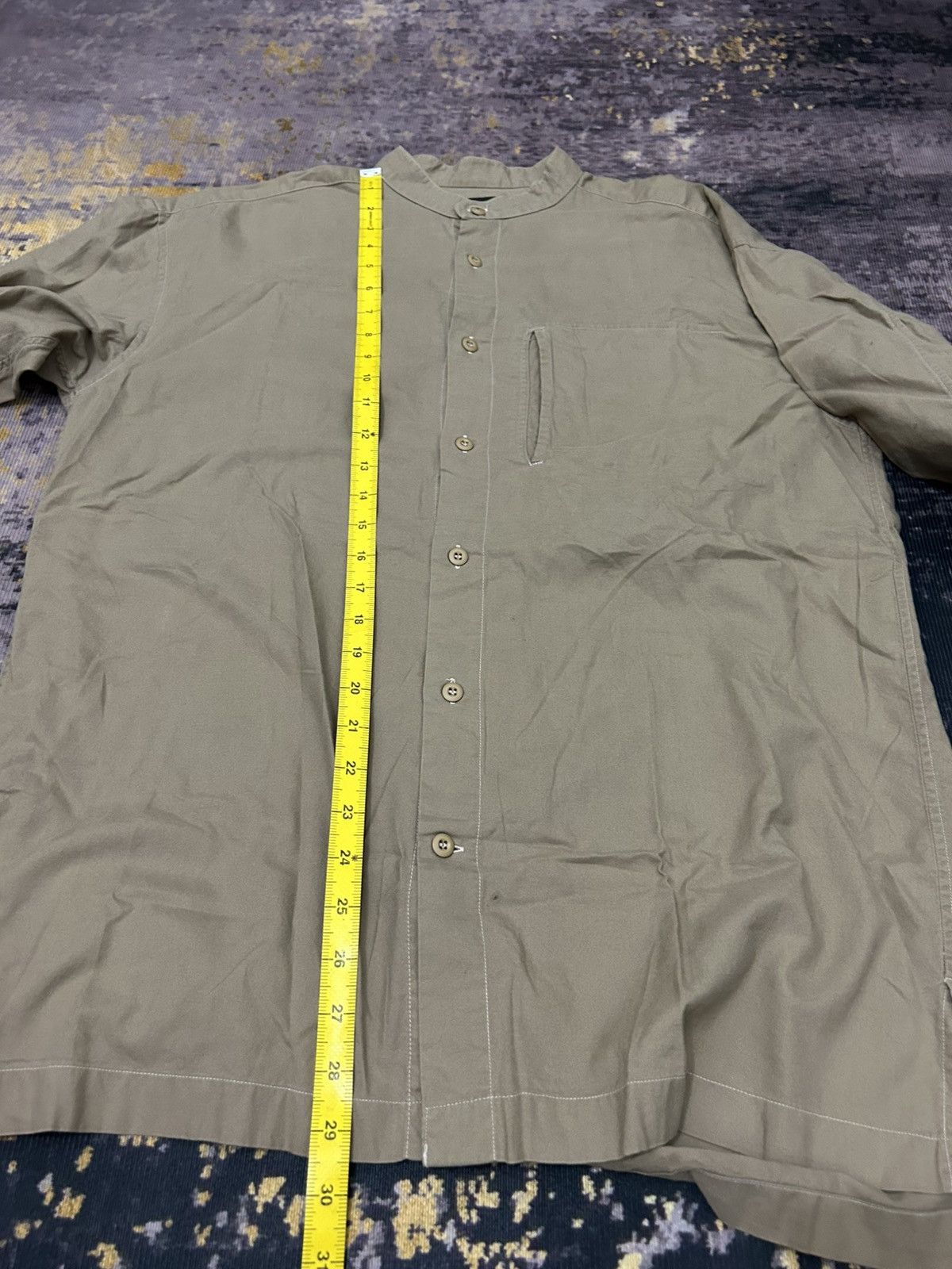 Issey Miyake Vintage Issey Miyake Stand Collar Button Shirt Size US M / EU 48-50 / 2 - 12 Thumbnail