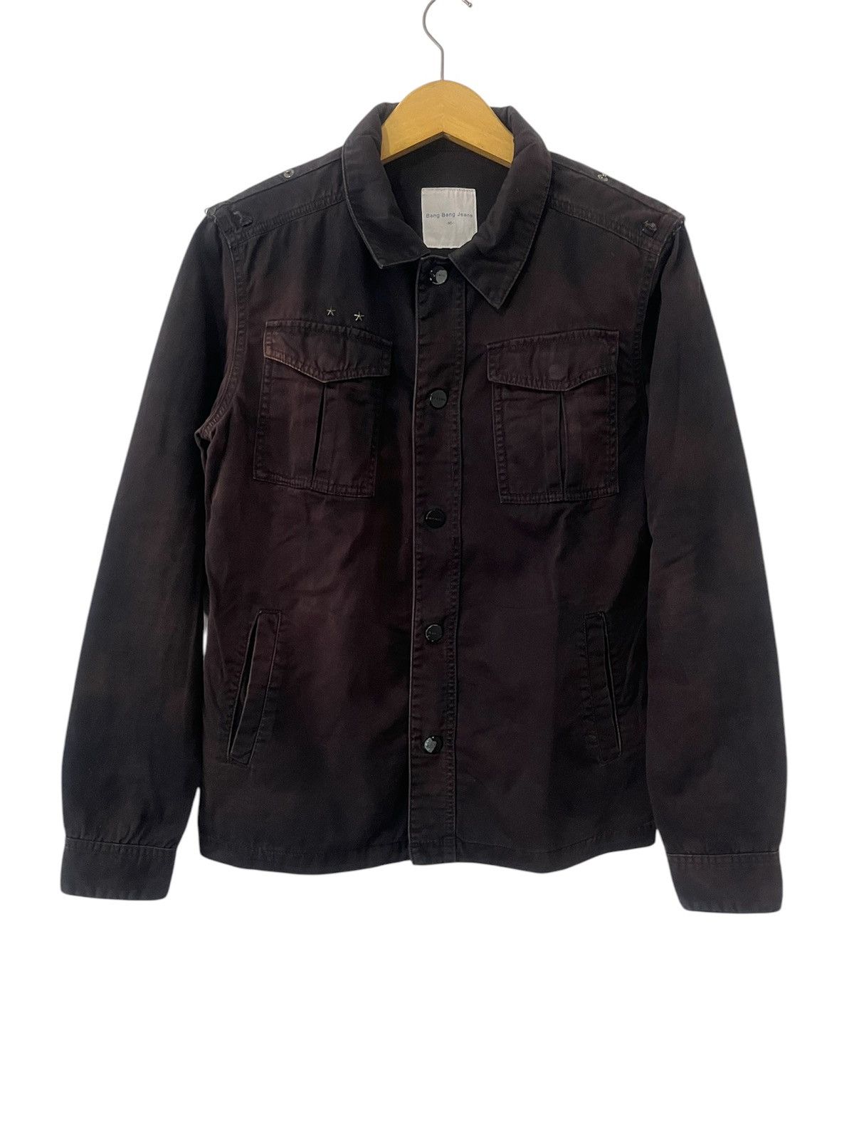 Japanese Brand × Vintage VINTAGE Y2K ARCHIVE BANGBANG DENIM JACKET BROWN Size US M / EU 48-50 / 2 - 1 Thumbnail