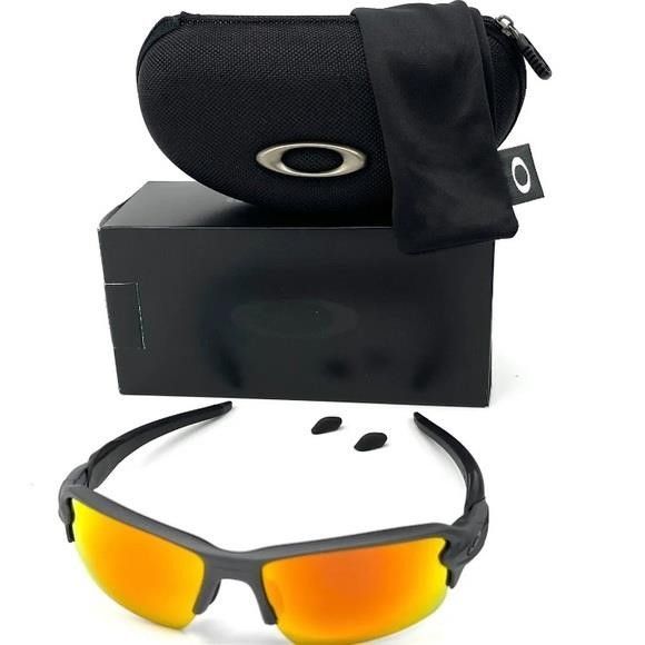 Oakley OAKLEY FLAK 2.0 (A) OO9271-43 Steel / Prizm Ruby 61mm Sungla Size ONE SIZE - 3 Thumbnail