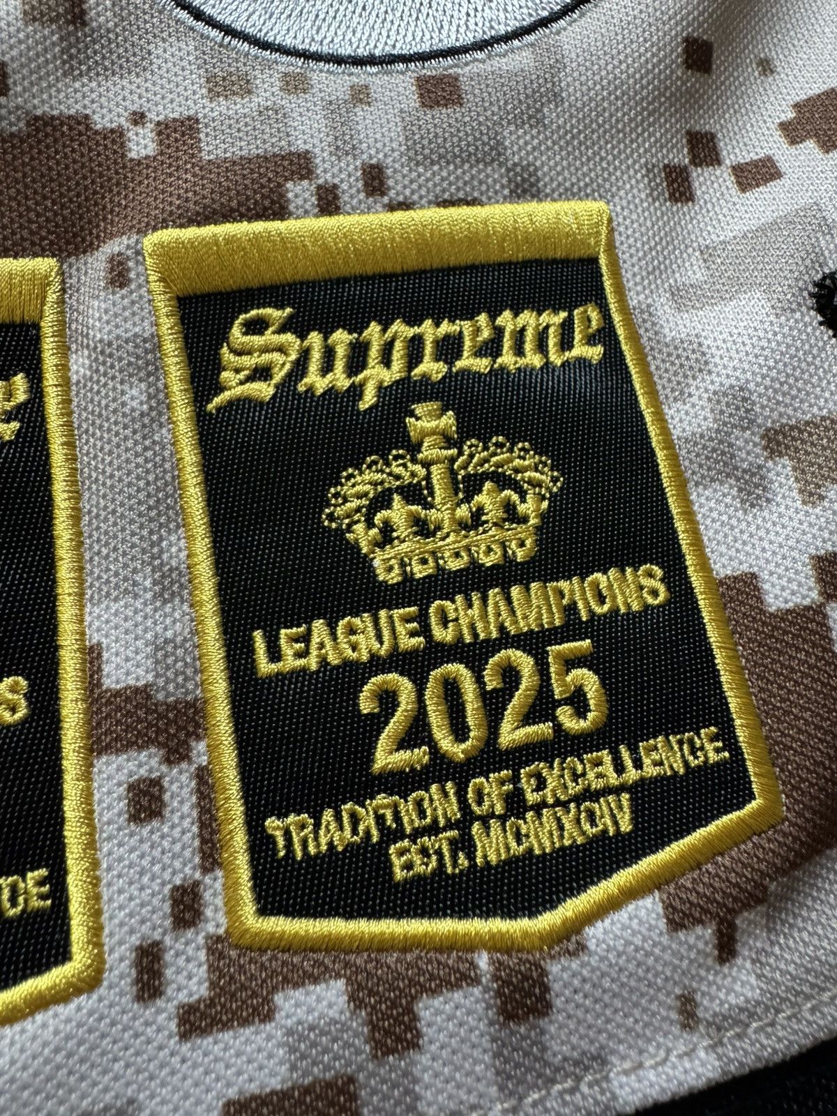 Supreme Supreme Fire & Ice Patches Hockey Jersey Camo Yellow Size US L / EU 52-54 / 3 - 12 Thumbnail
